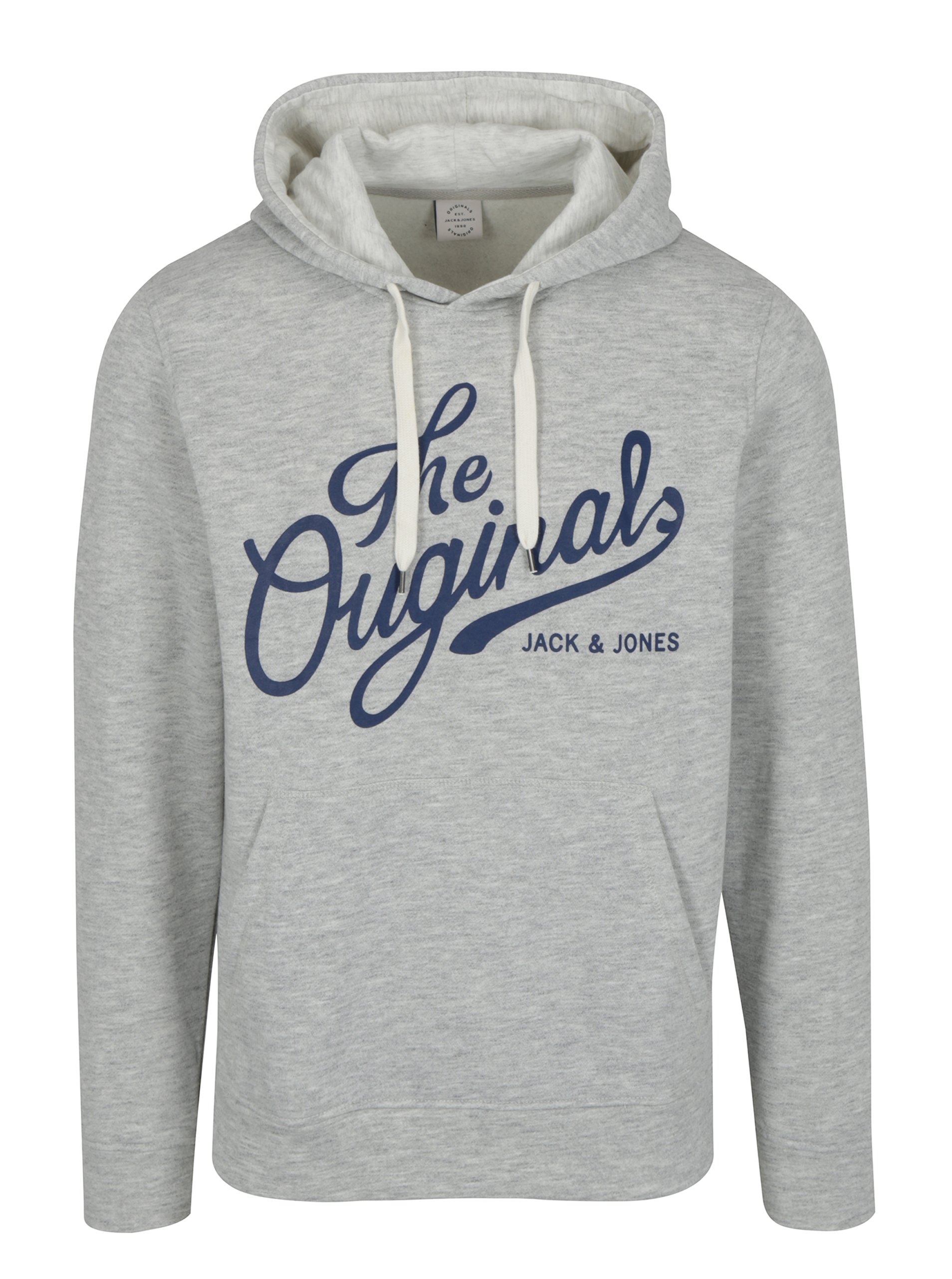 Šedá žíhaná mikina s kapucí Jack & Jones Panther