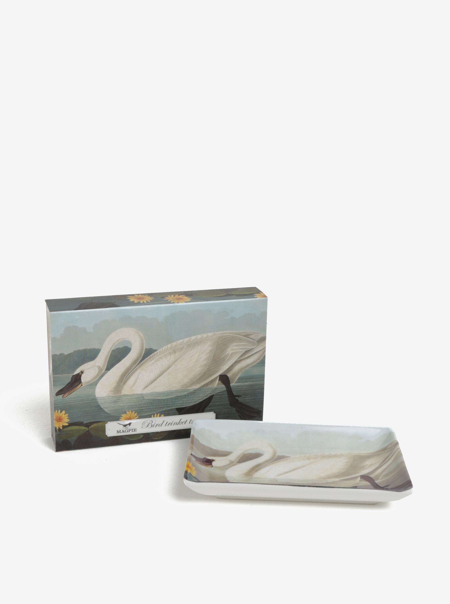 Krémová porcelánová miska s labutí Magpie Swan