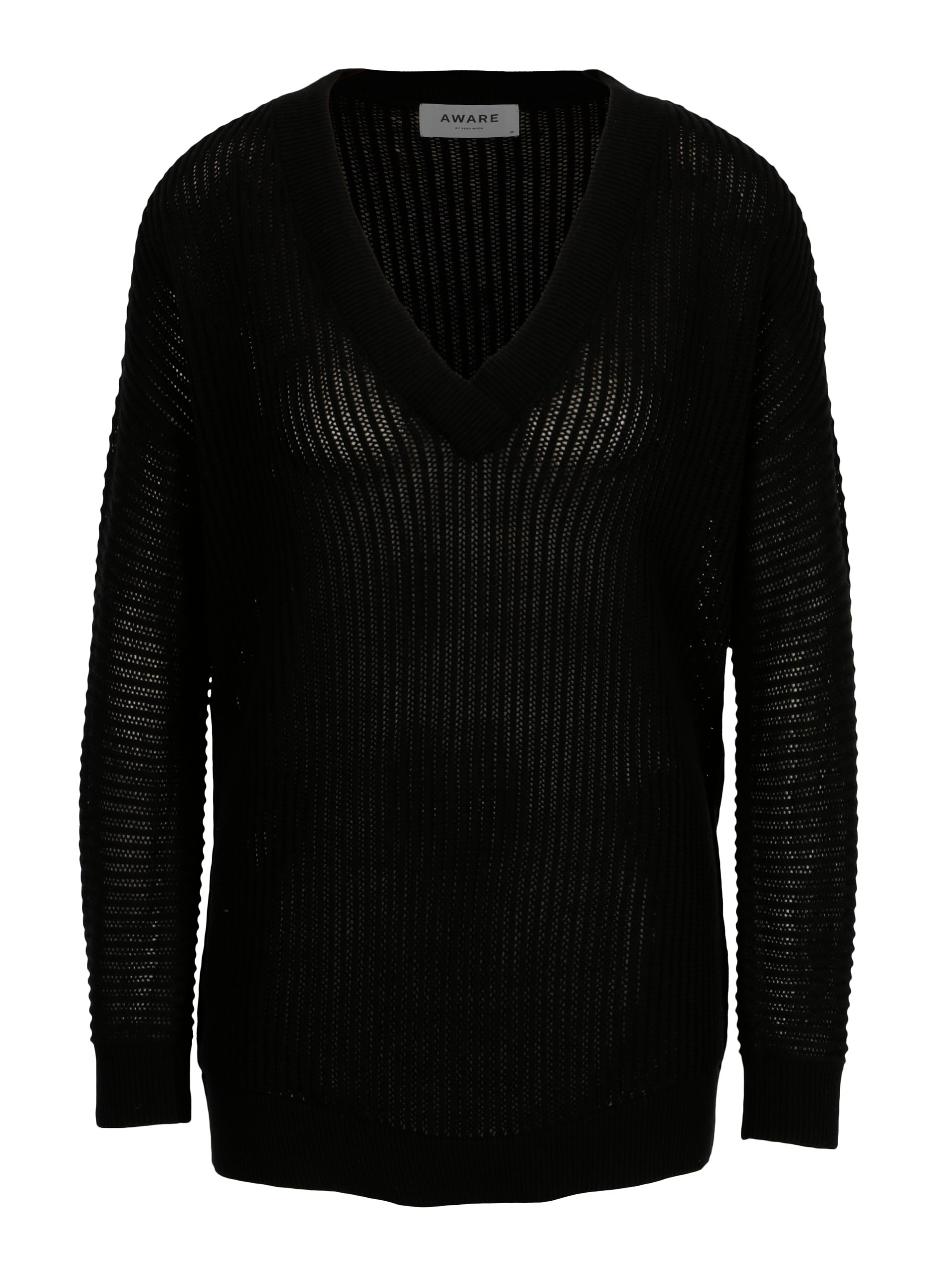Černý průsvitný svetr VERO MODA AWARE Castiel