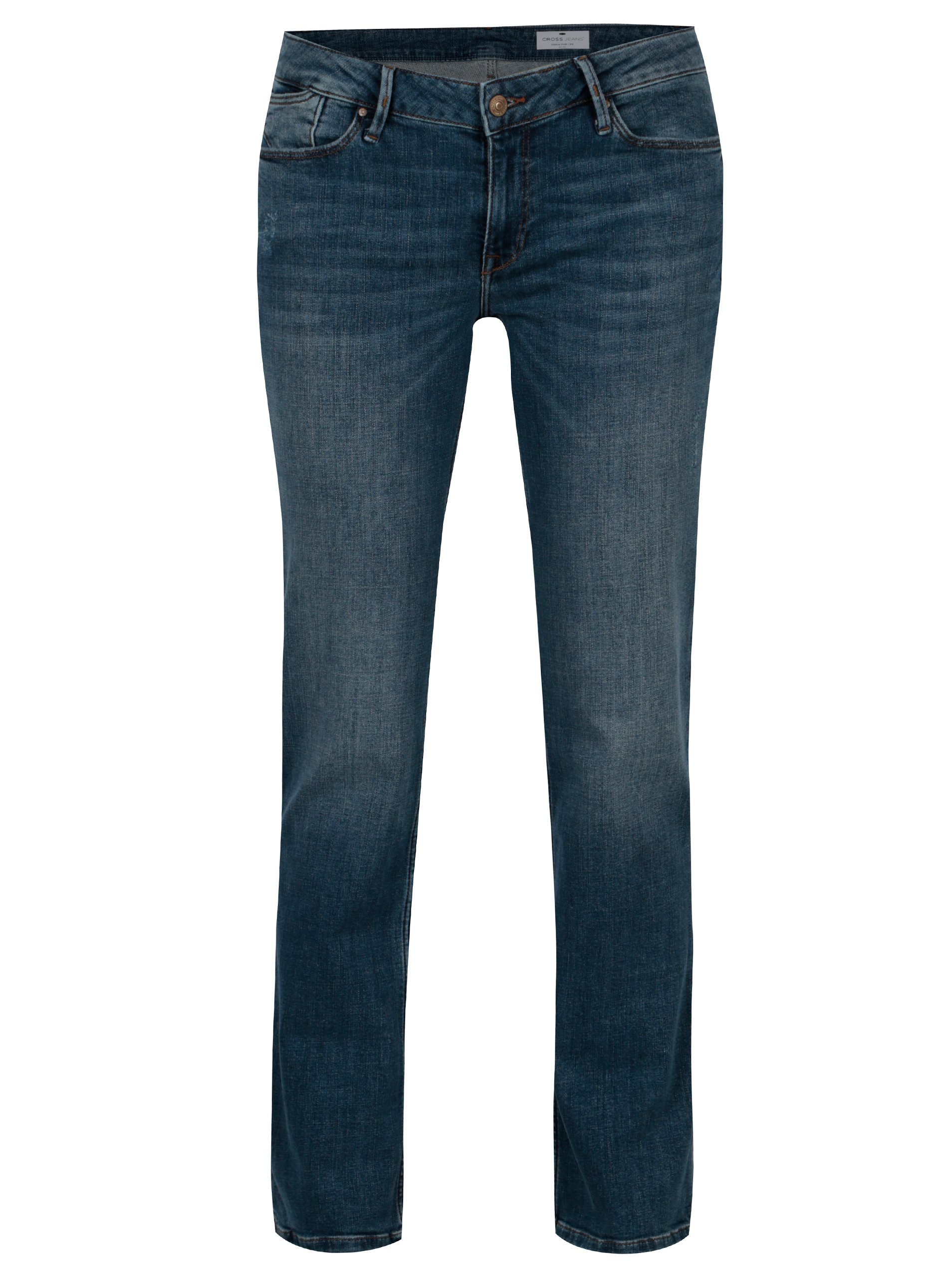 Modré dámské regular fit džíny Cross Jeans