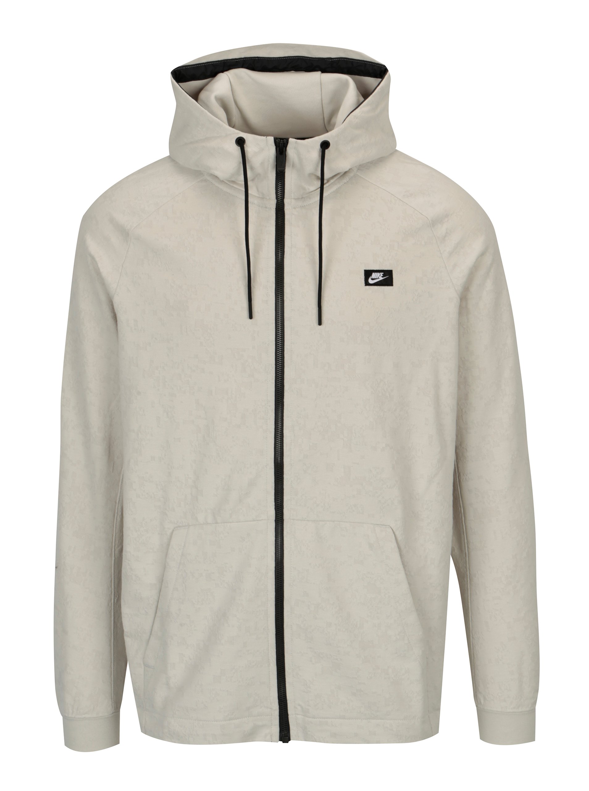 Krémová pánská mikina s kapucí Nike