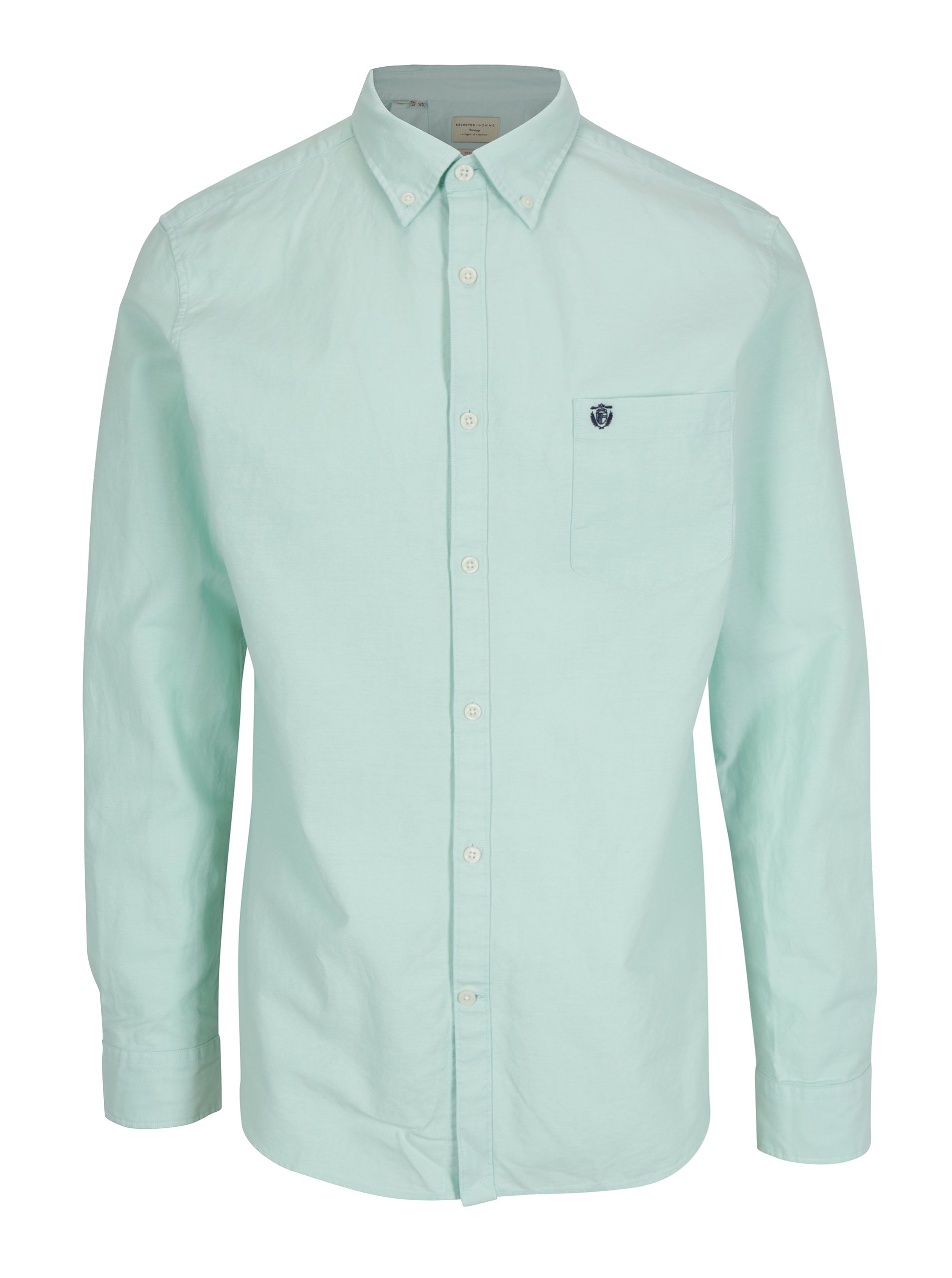 Světle zelená regular fit košile Selected Homme