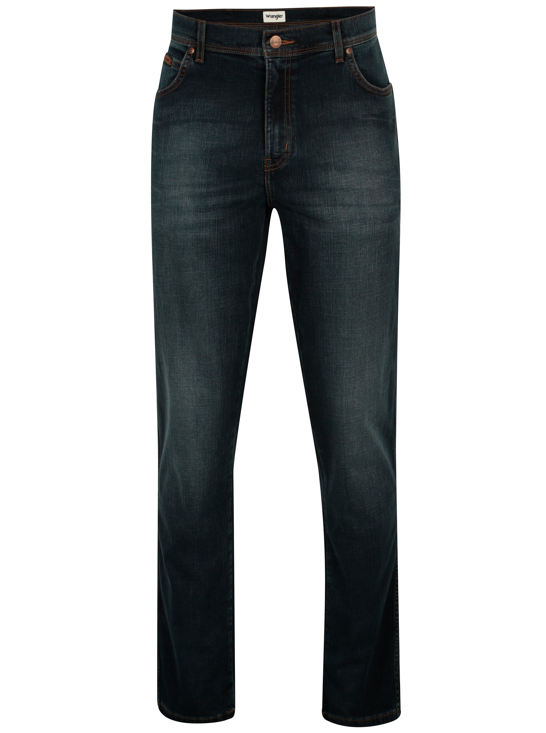 Tmavě modré pánské straight džíny Wrangler Texas