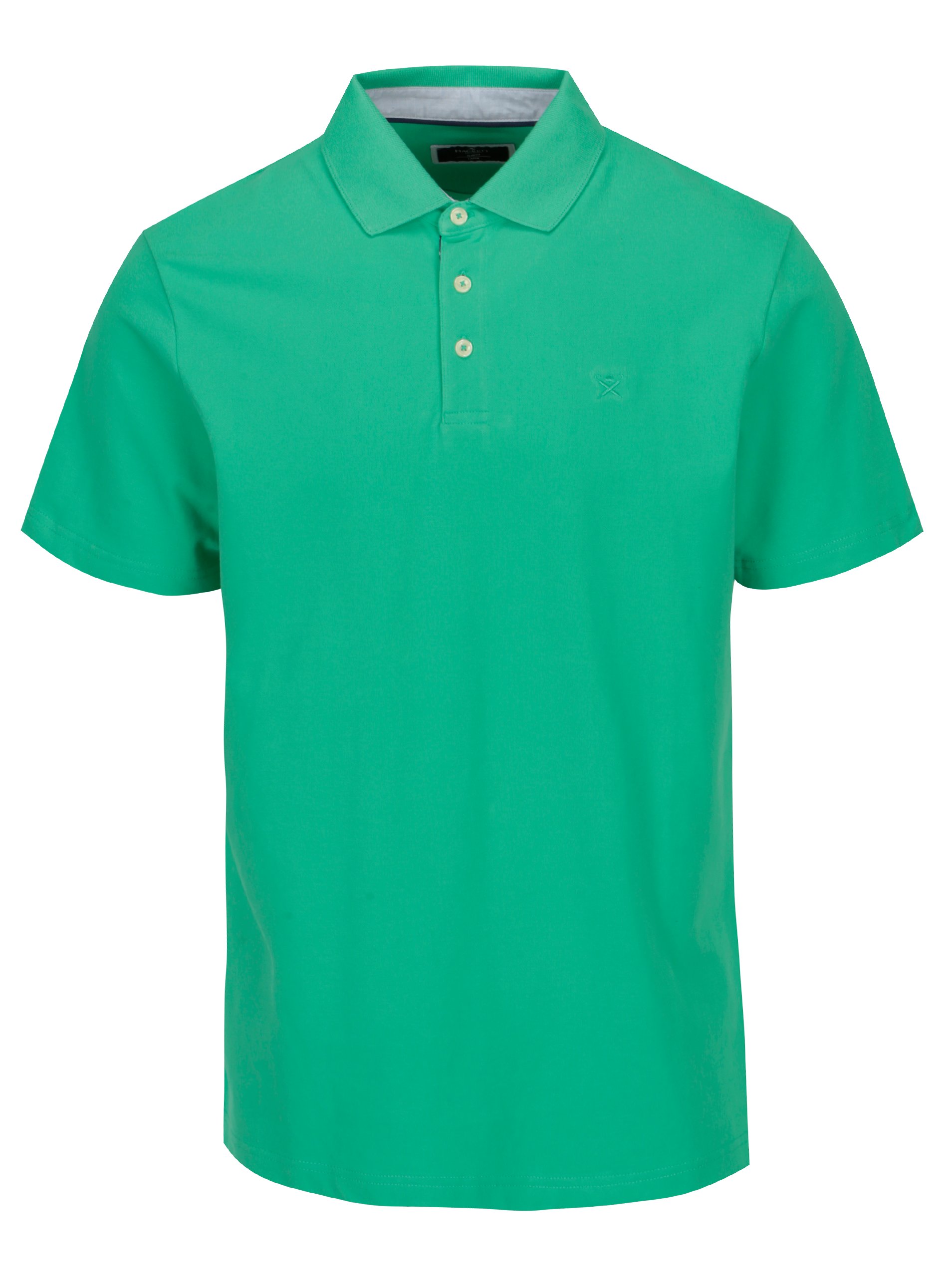 Zelené slim fit polo tričko s výšivkou Hackett London Swim