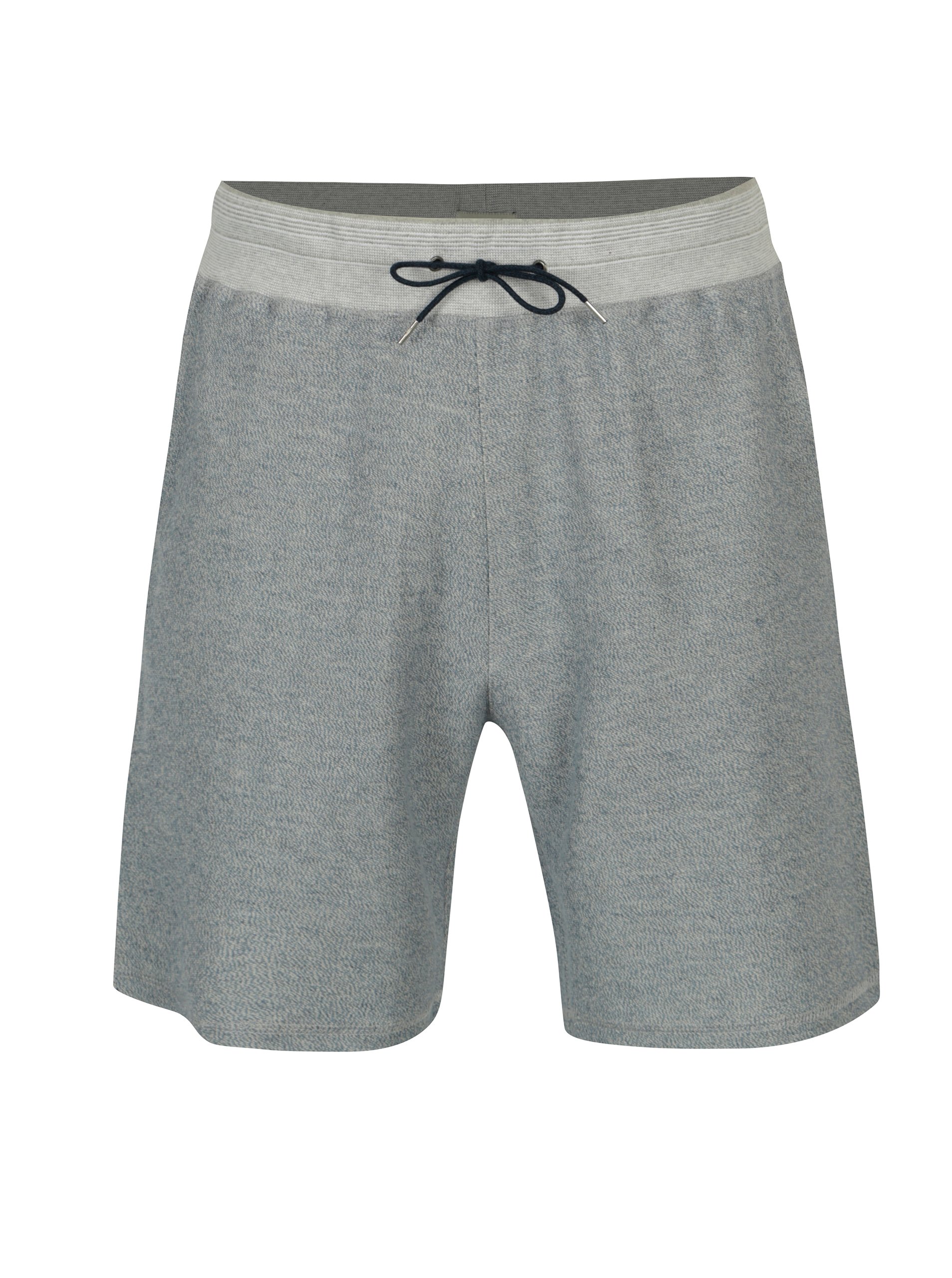 Modro-šedé žíhané pánské kraťasy Quiksilver
