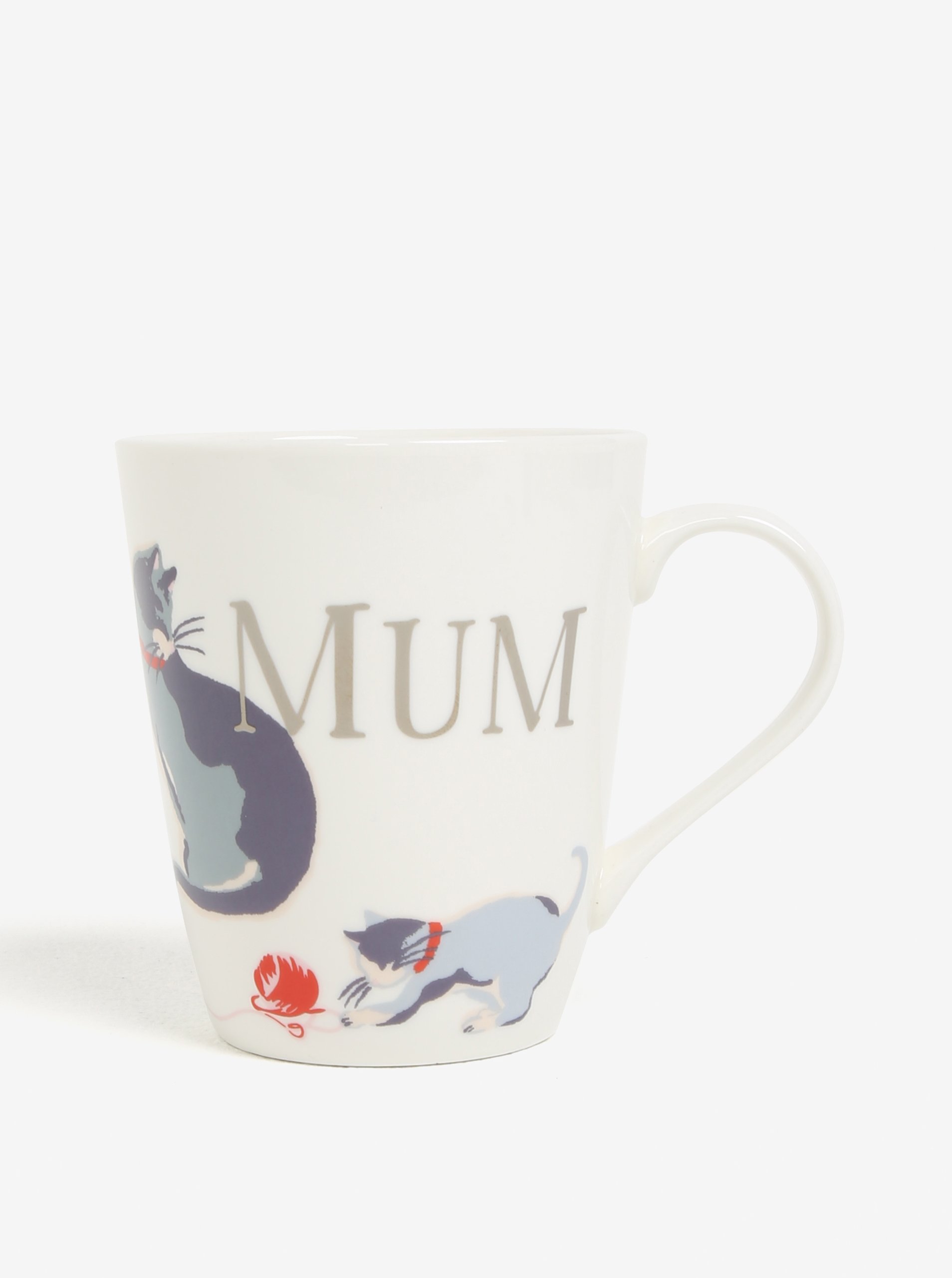 Krémový hrnek s motivem koček Cath Kidston 400 ml