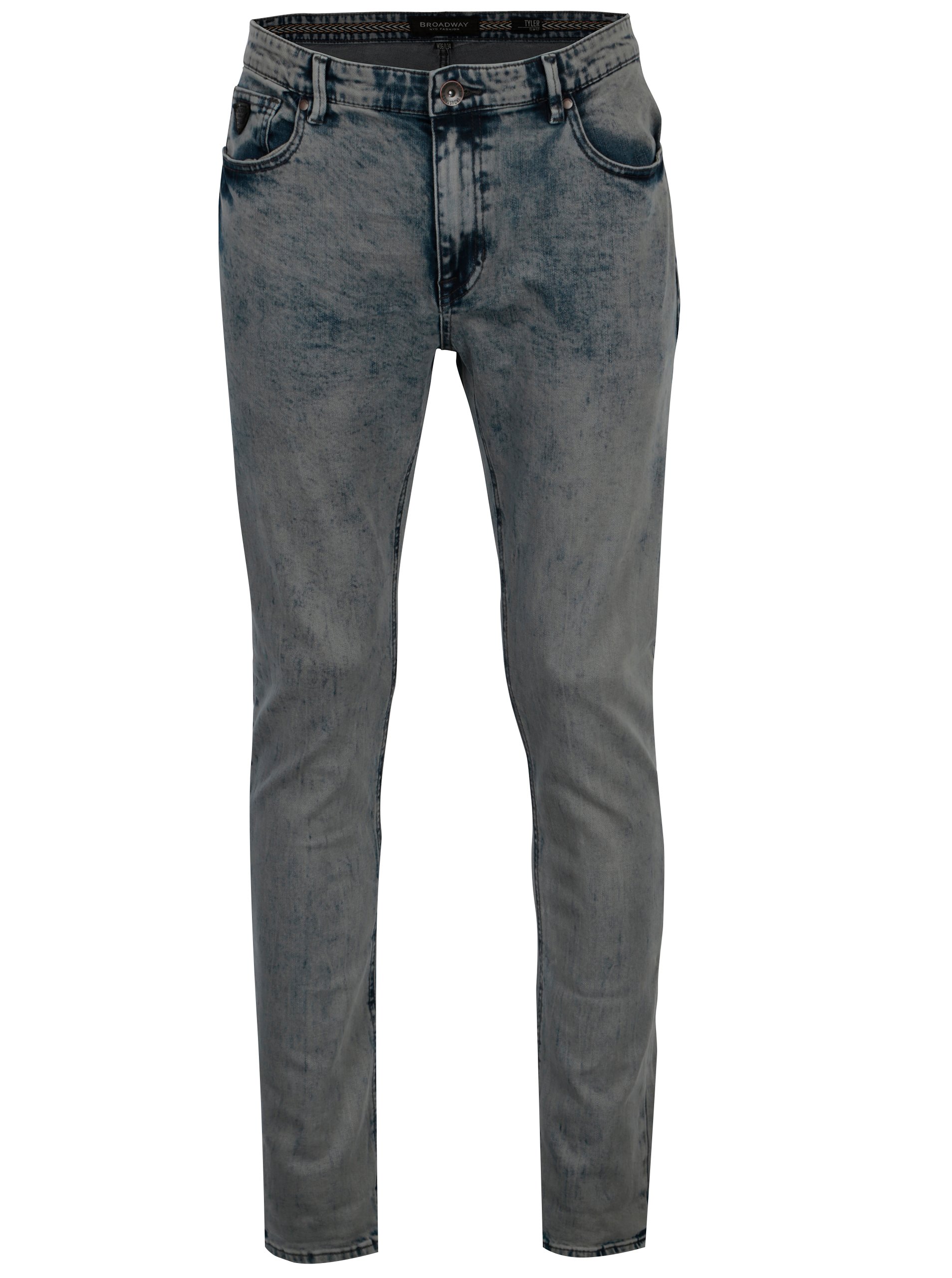 Světle modré pánské slim fit džíny Broadway Tyler
