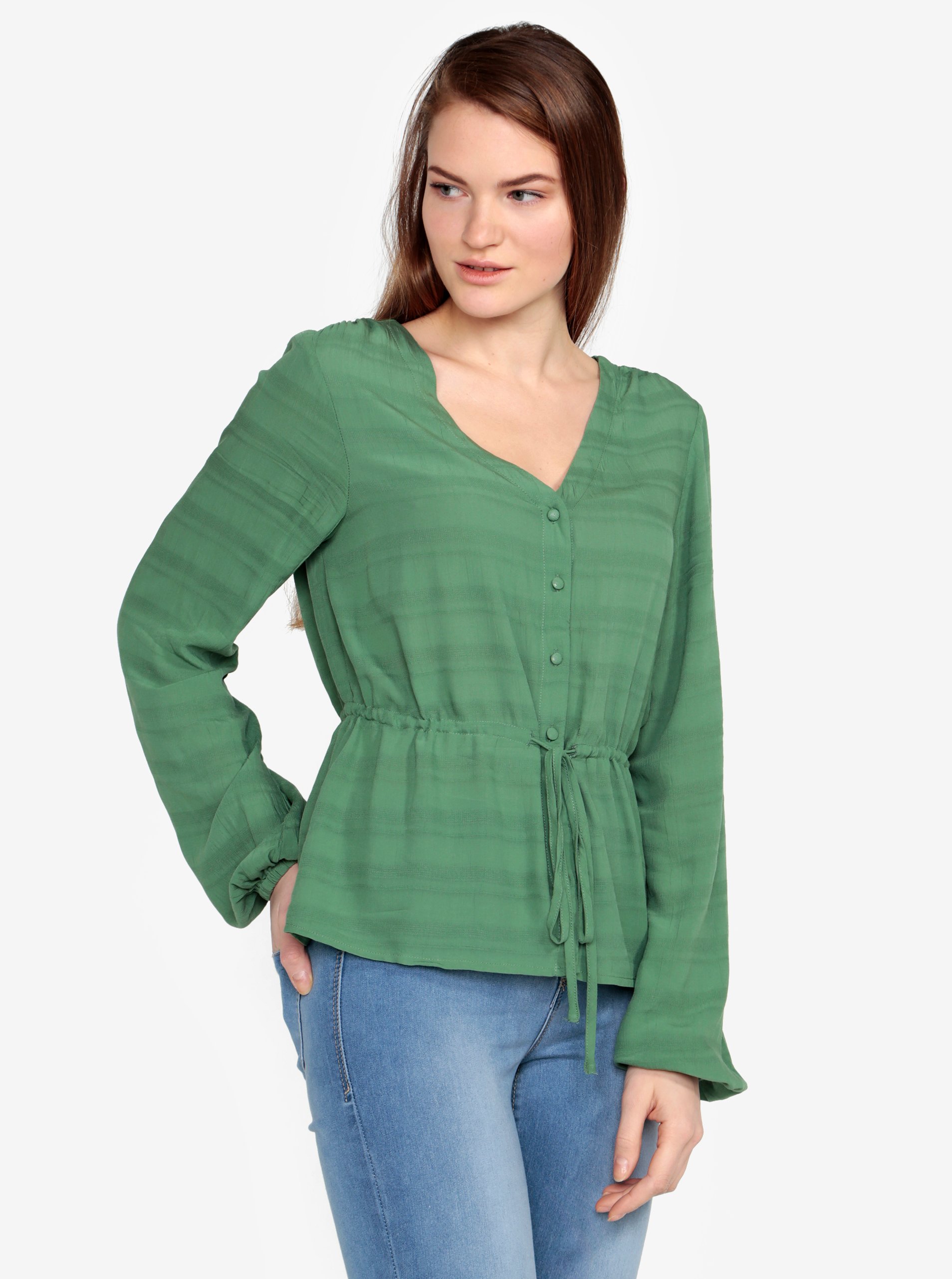 Zelená halenka VERO MODA Sophia