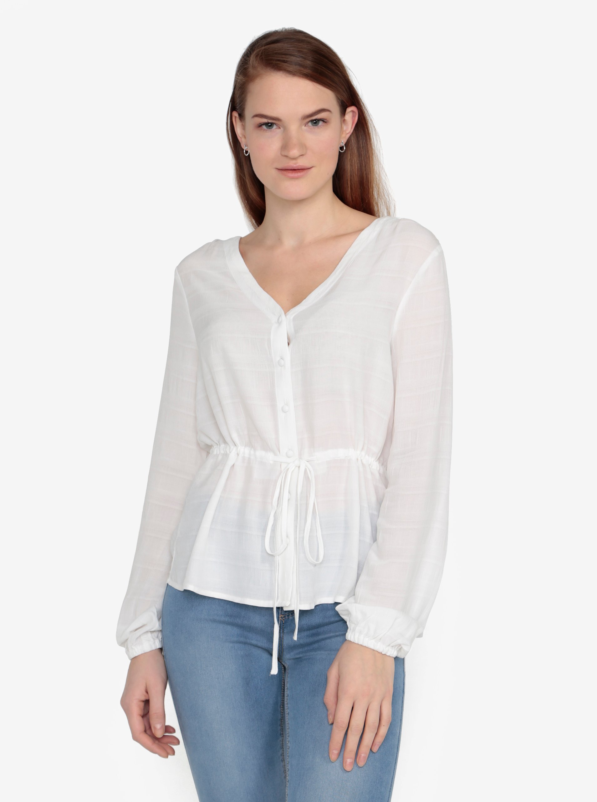 Krémová halenka VERO MODA Sophia