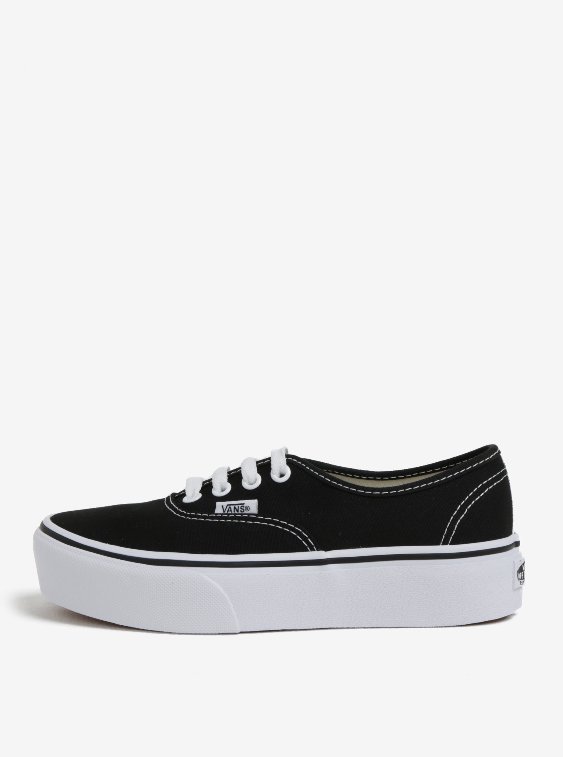 Černé dámské tenisky na platformě VANS Authentic