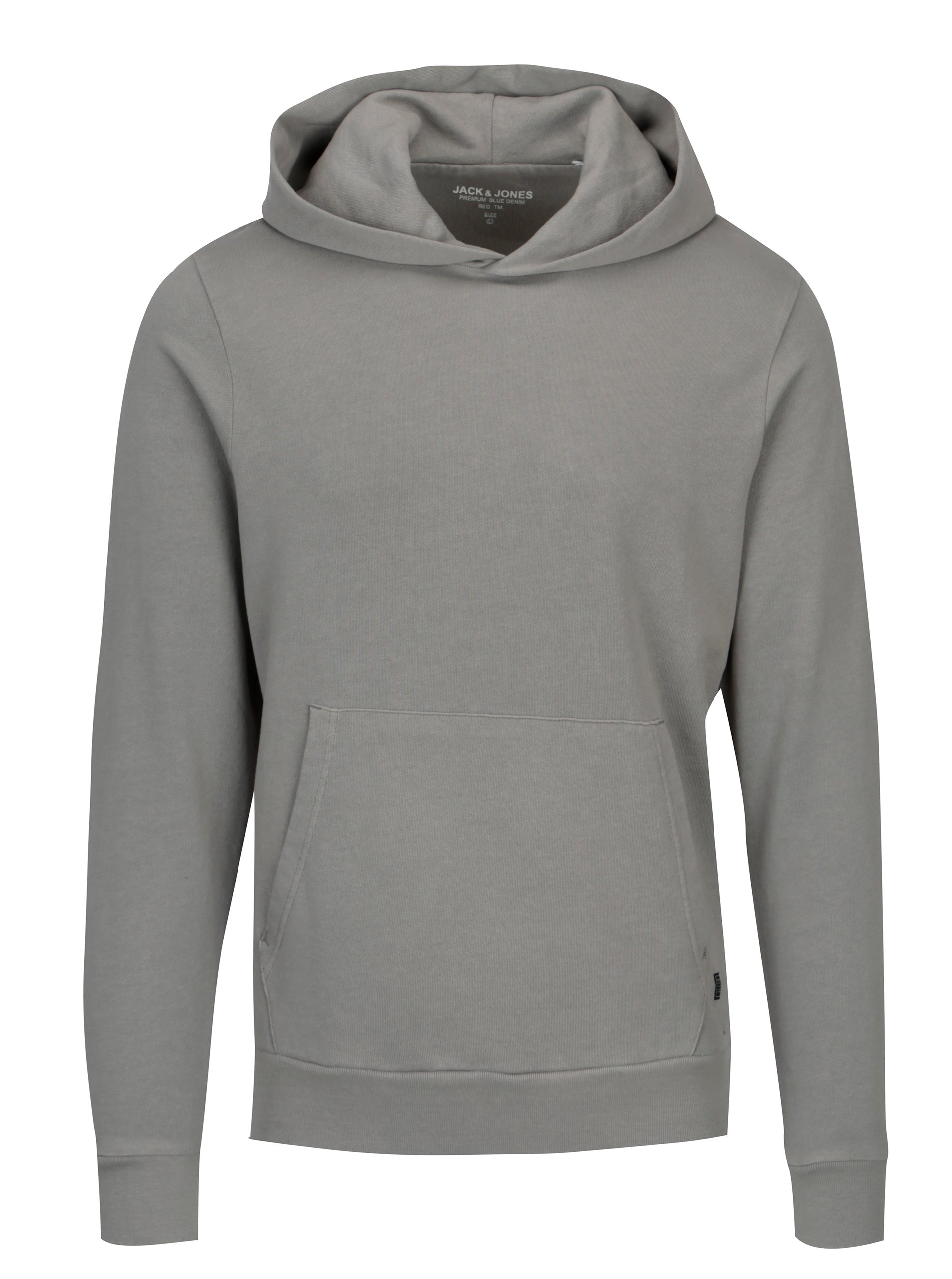 Fotografie Šedá mikina s kapucí Jack & Jones Matthew