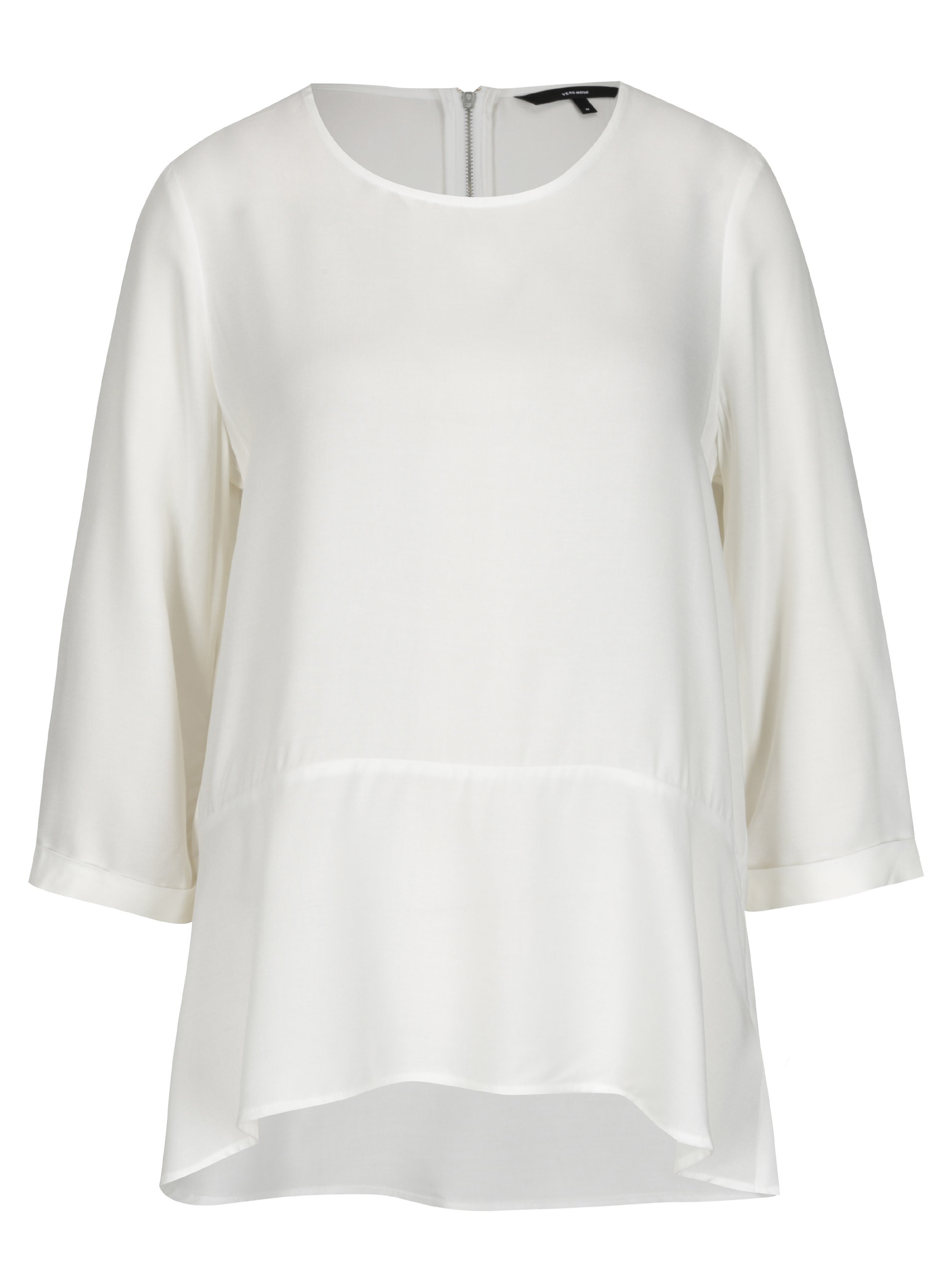 Krémová volná halenka s 3/4 rukávem VERO MODA Boca
