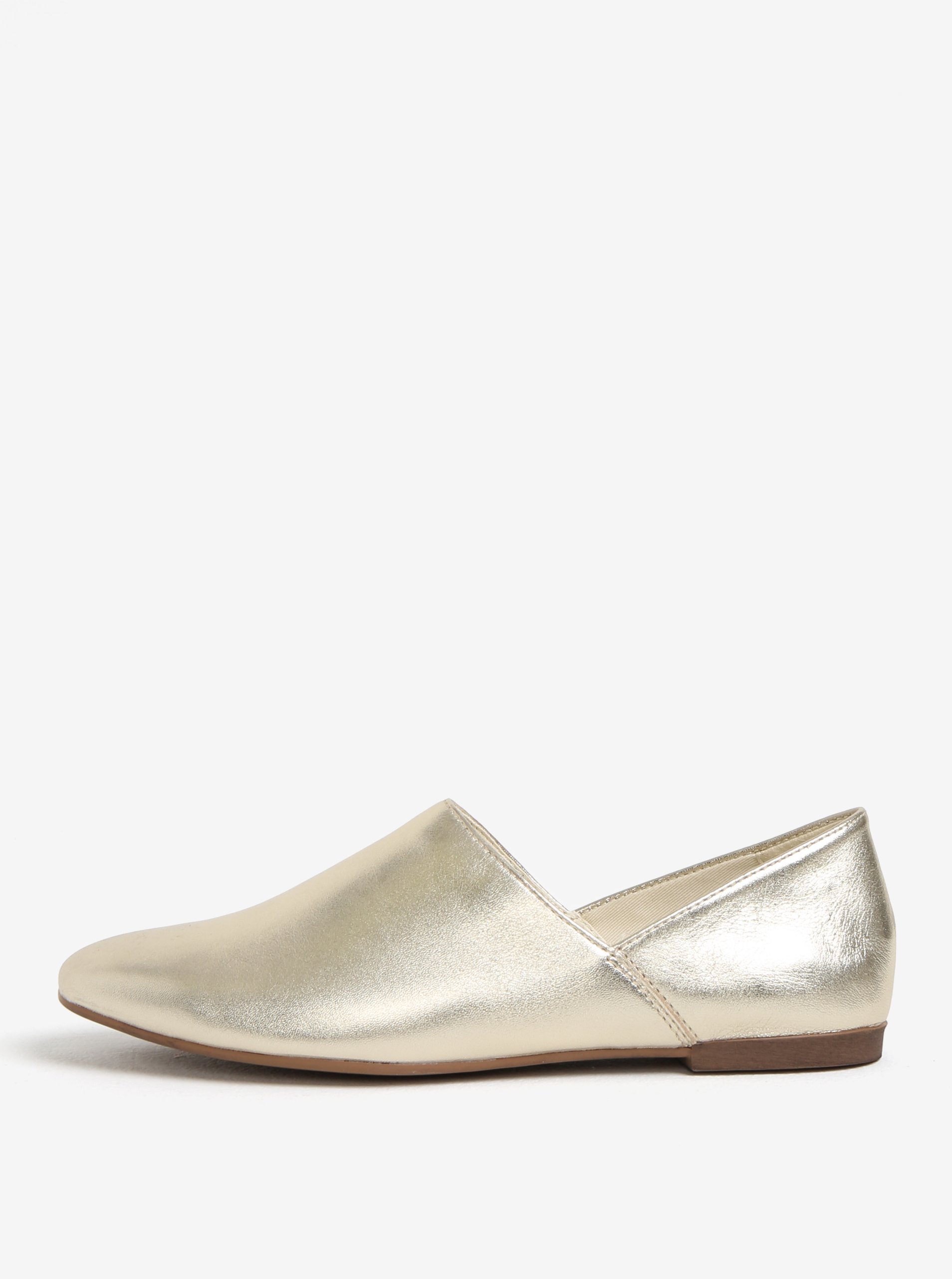 Kožené slip on ve zlaté barvě Vagabond Ayden