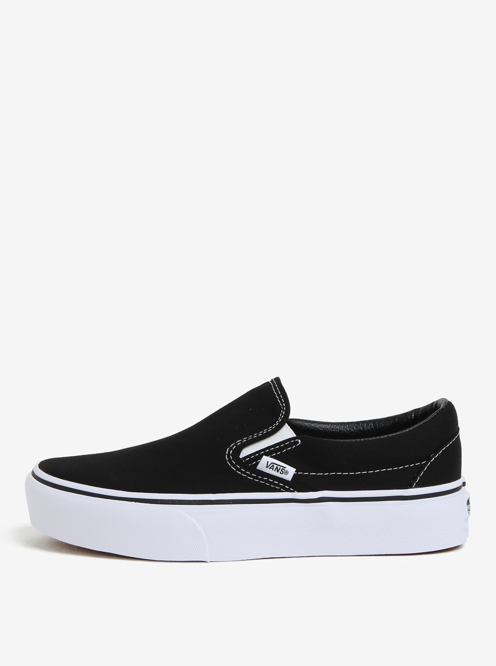 Černé unisex slip on na platformě VANS Classic