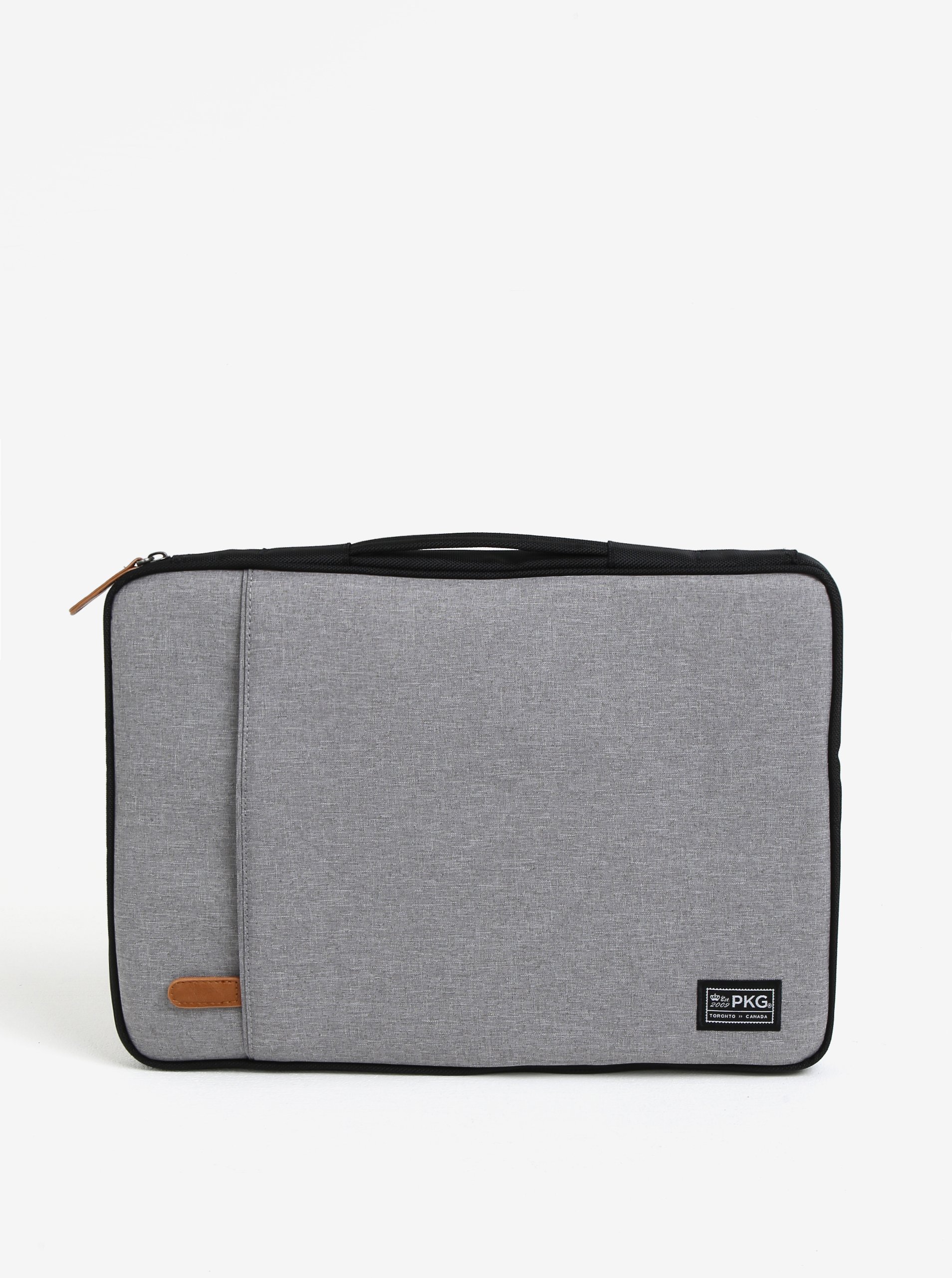 Šedá žíhaná nepromokavá taška na notebook 15" PKG