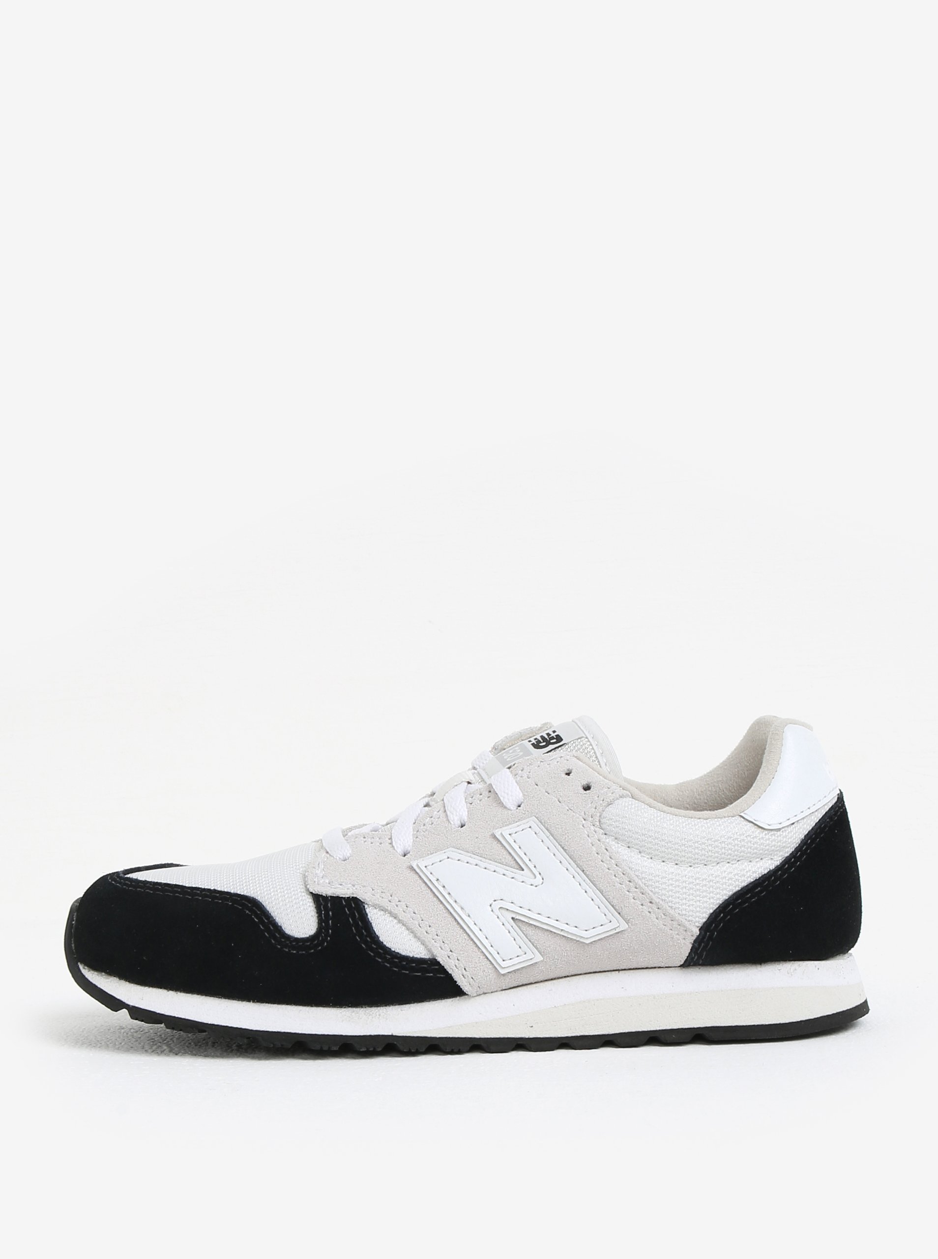 Černo-krémové dámské tenisky se semišovými detaily New Balance WL520