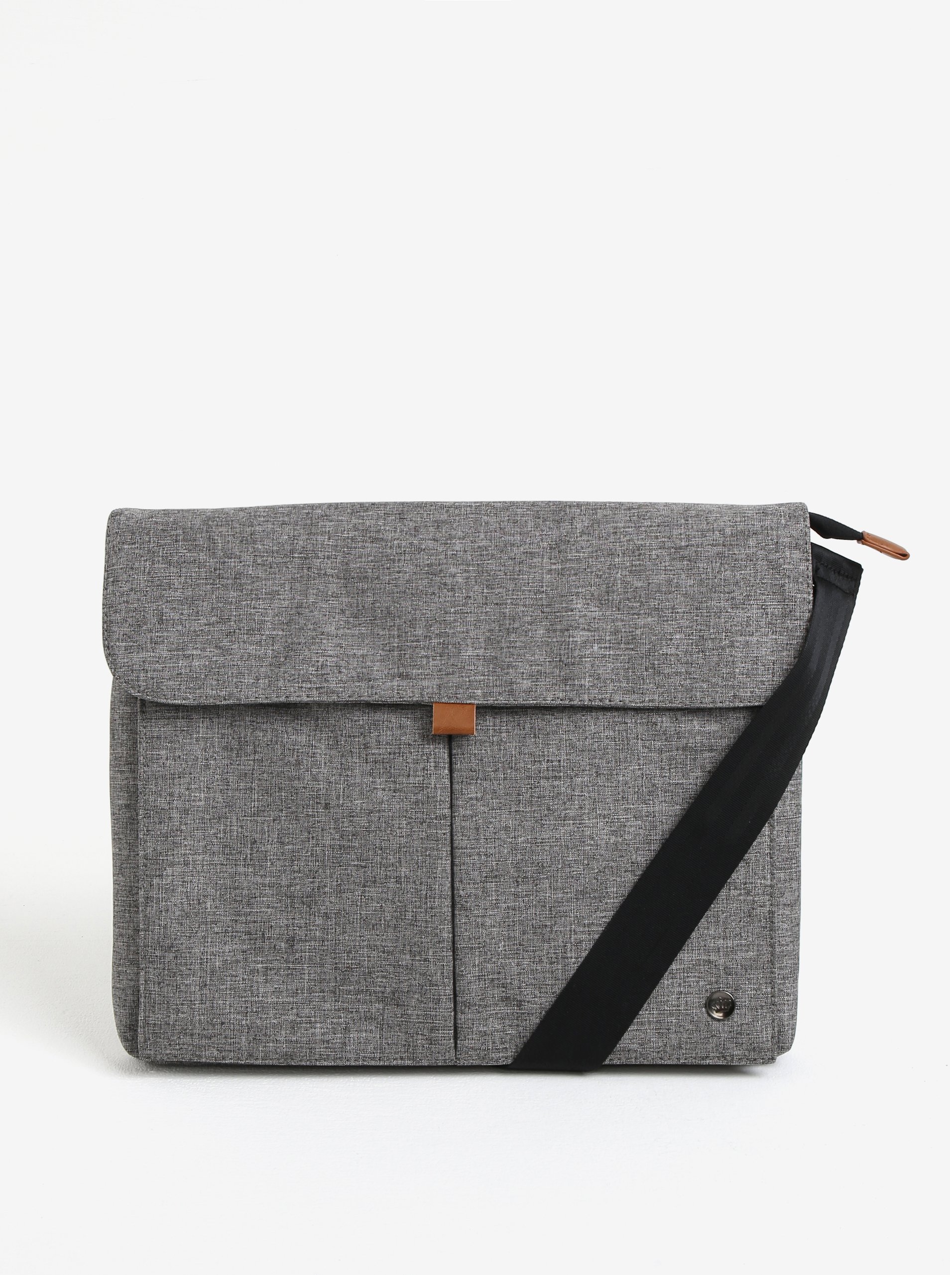 Šedá žíhaná nepromokavá taška na notebook 13" PKG