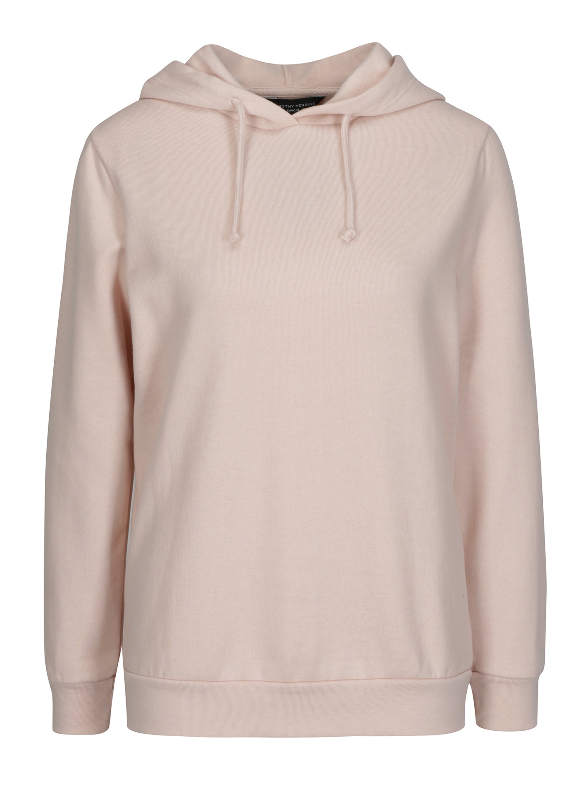 Světle růžová mikina s kapucí Dorothy Perkins