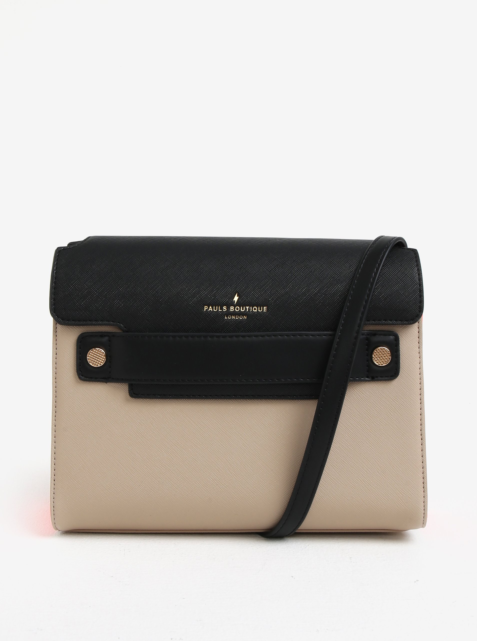 Černo-béžová kabelka přes rameno Paul´s Boutique Nancy