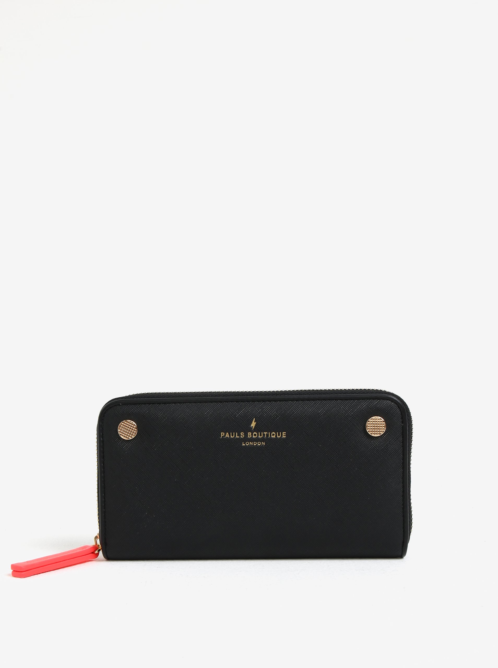 Černá velká peněženka s detaily ve zlaté barvě Paul´s Boutique Lizzie