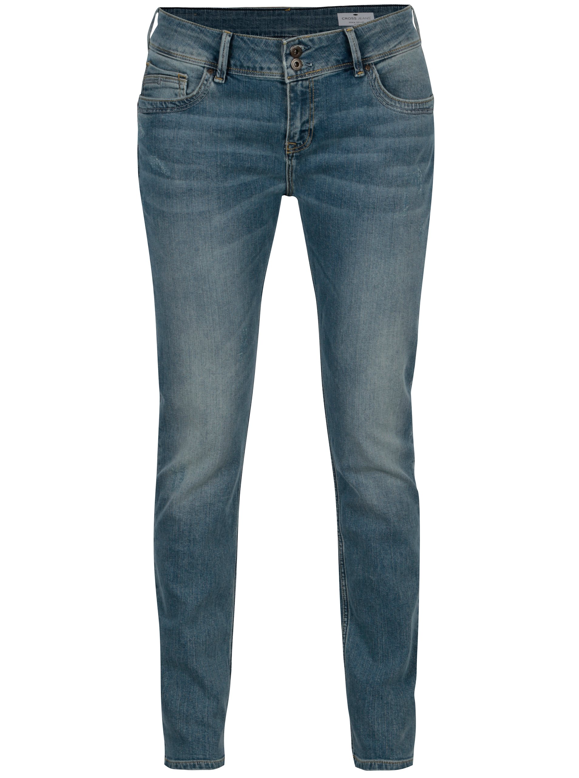 Modré dámské skinny džíny Cross Jeans