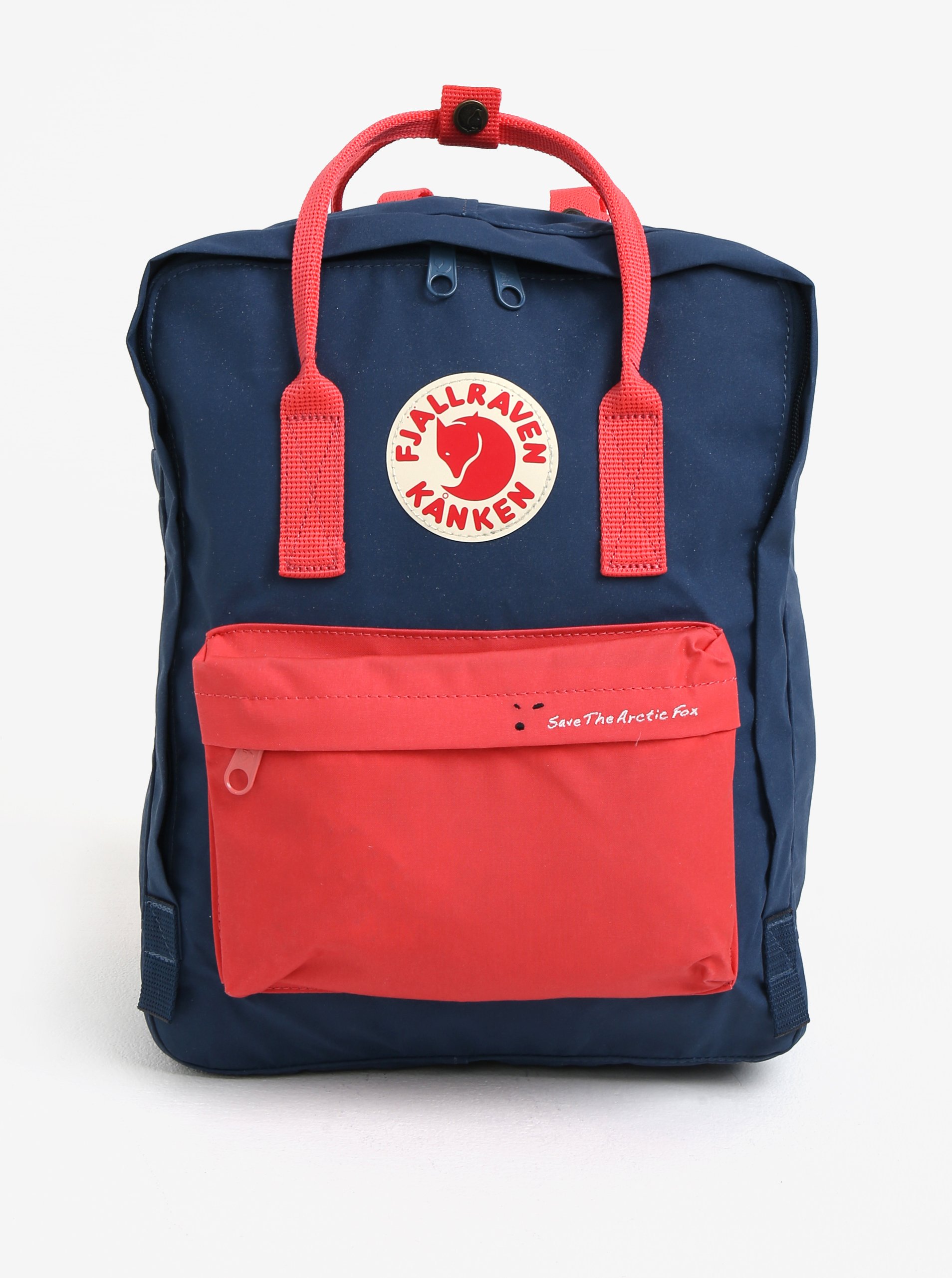 Modro-růžový voděodolný batoh Fjällräven Save the Arctic Fox Kånken 16 l