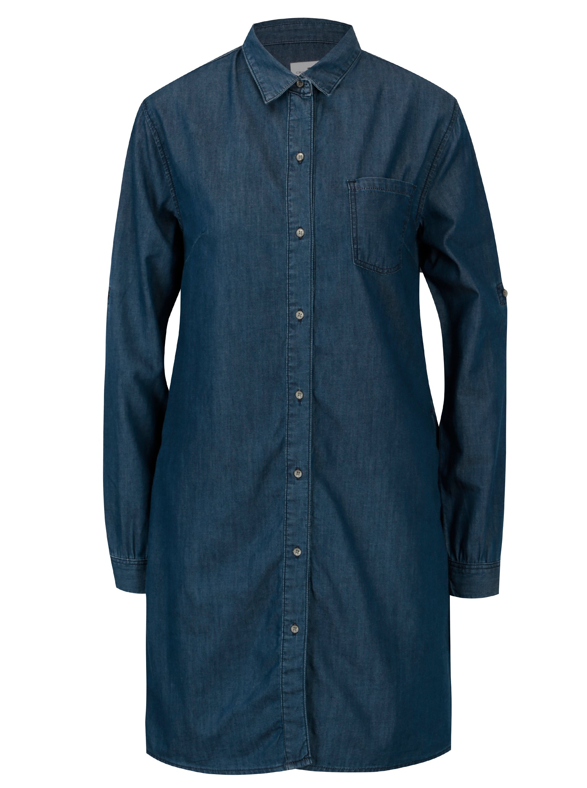 Tmavě modré košilové šaty Cross Jeans