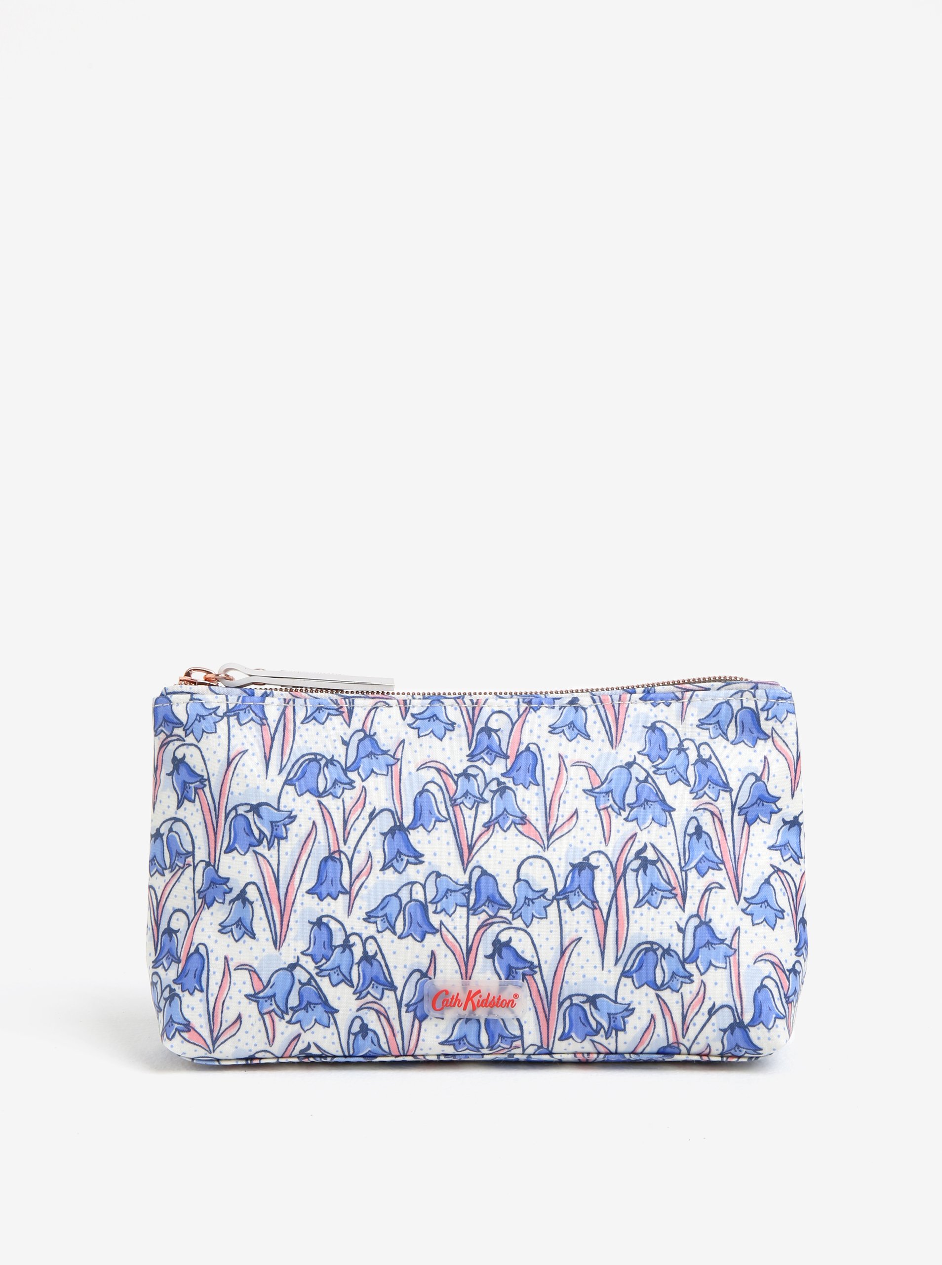 Modro-krémová kosmetická taštička s motivem zvonků Cath Kidston