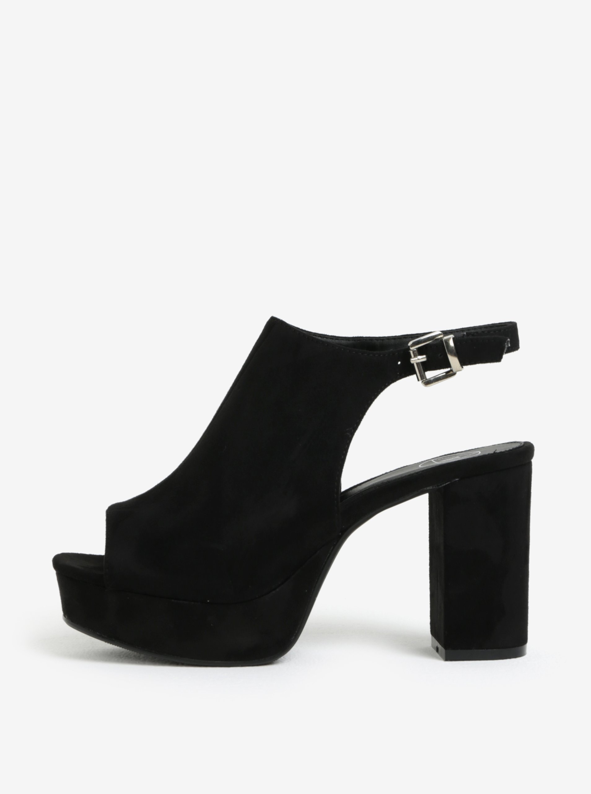 Černé sandály na platformě MISSGUIDED