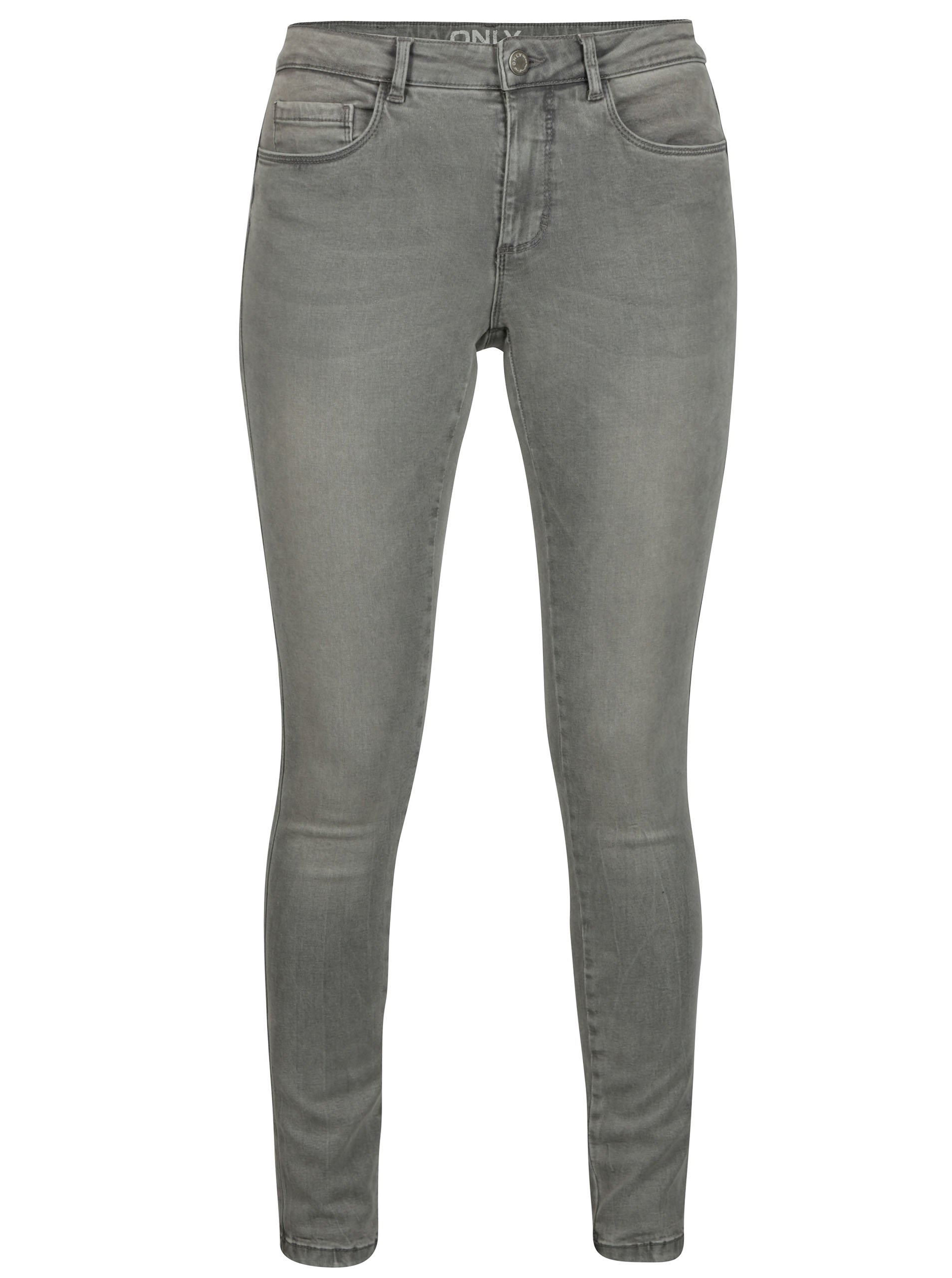 Šedé skinny džíny ONLY Royal