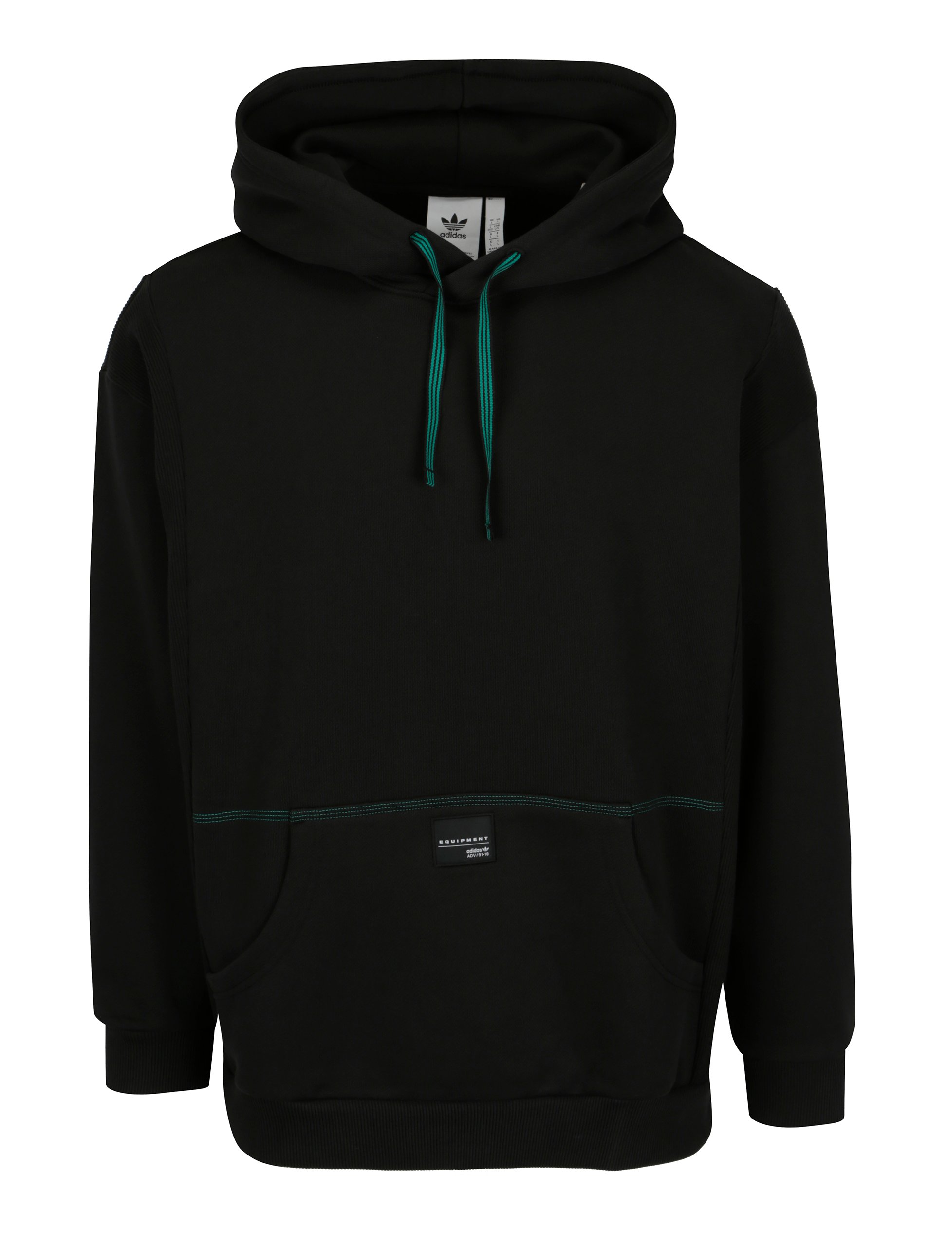 Černá pánská mikina s kapucí adidas Originals