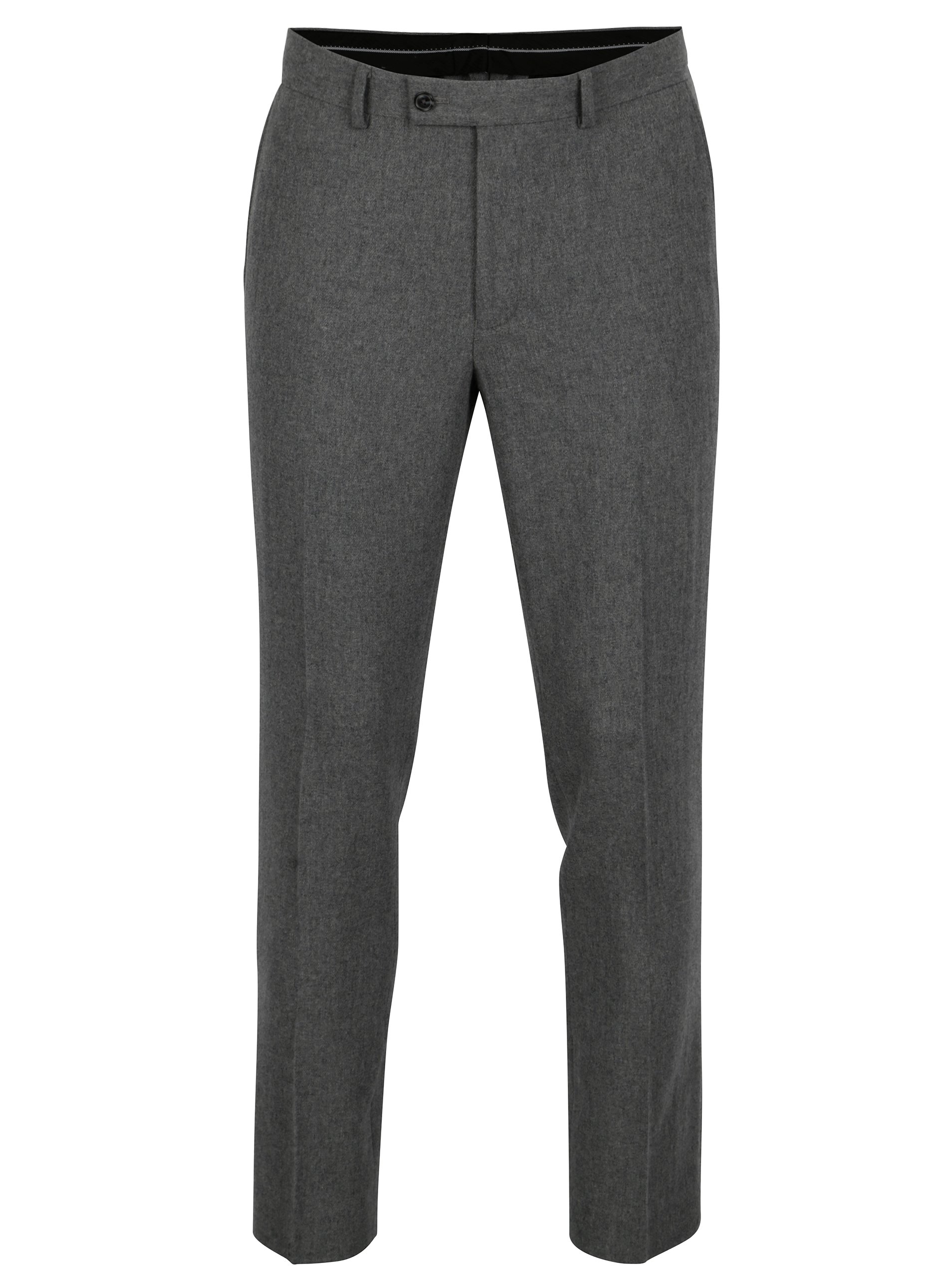 Tmavě šedé skinny fit vlněné kalhoty Burton Menswear London