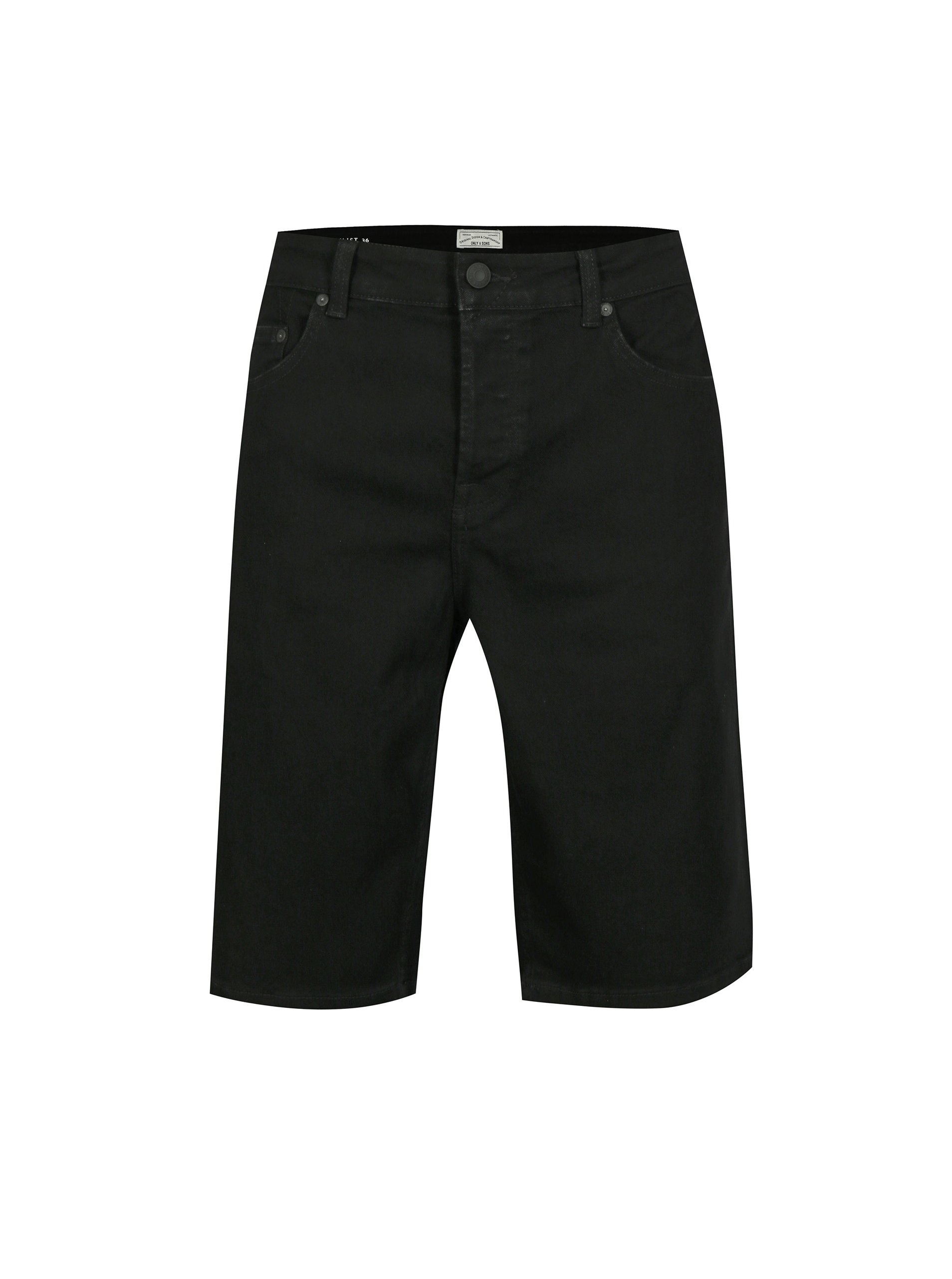 Černé džínové kraťasy ONLY & SONS Ply