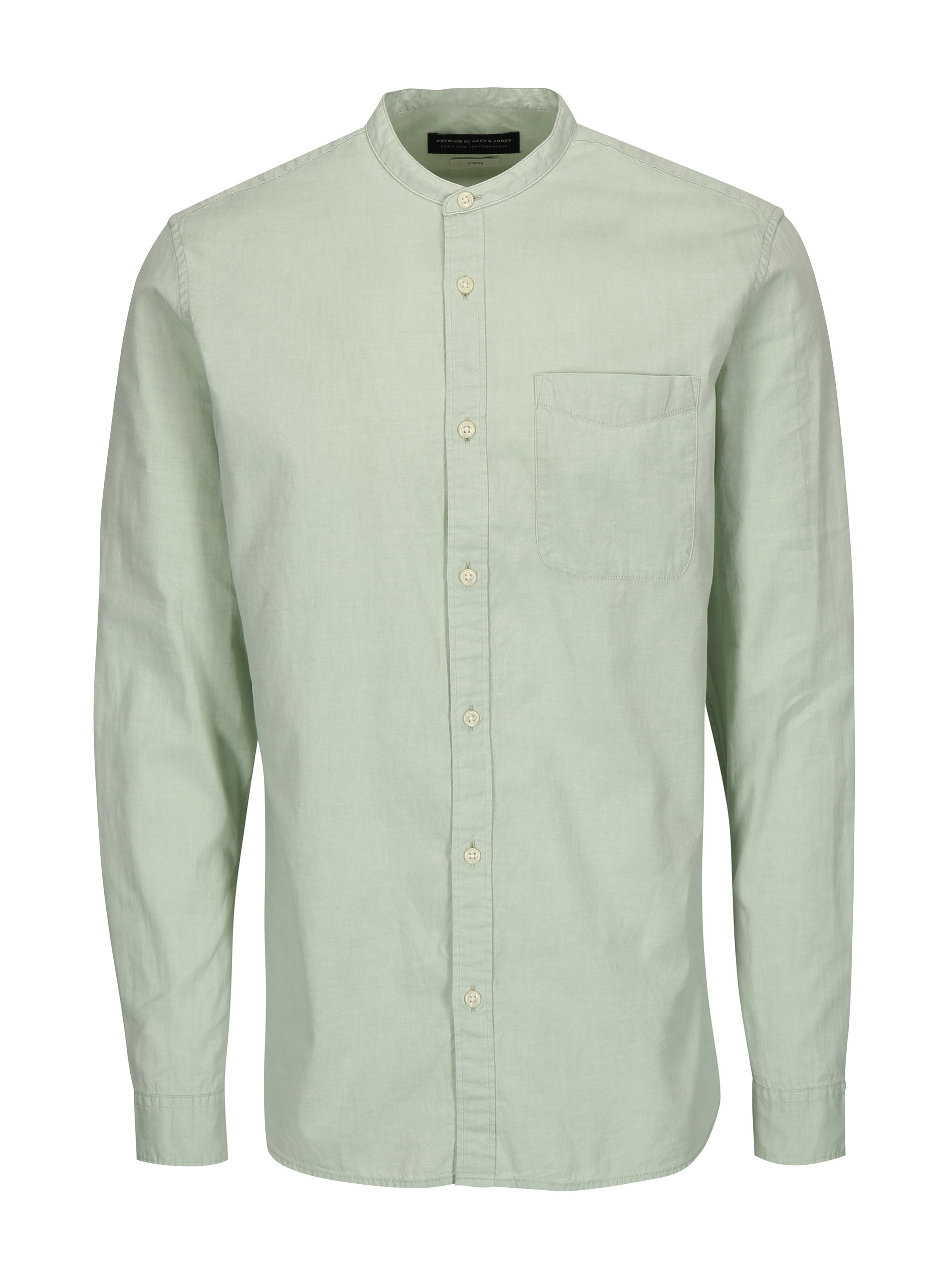 Světle zelená slim fit košile Jack & Jones Kevin
