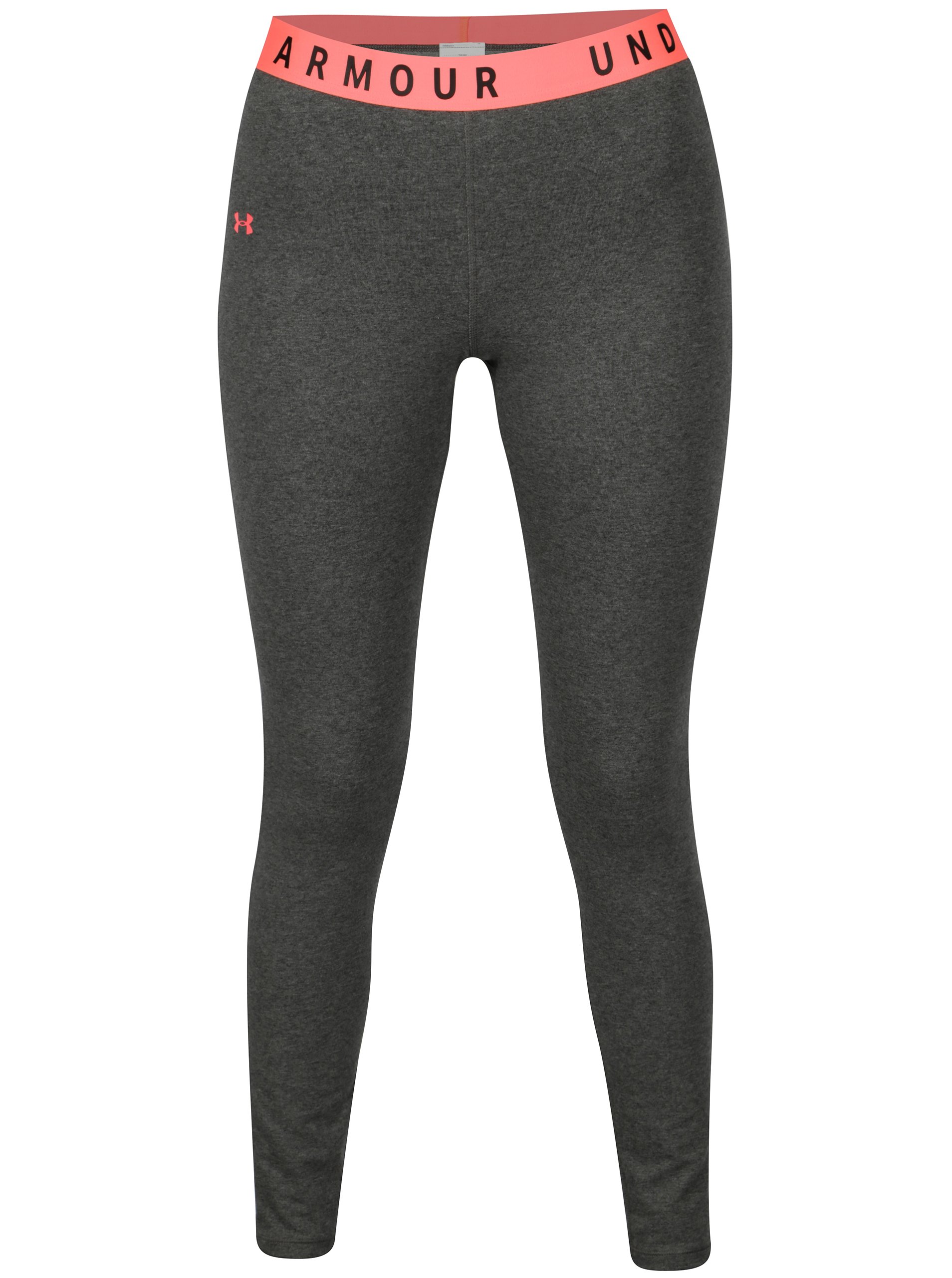 Šedé dámské žíhané legíny Under Armour Favorite