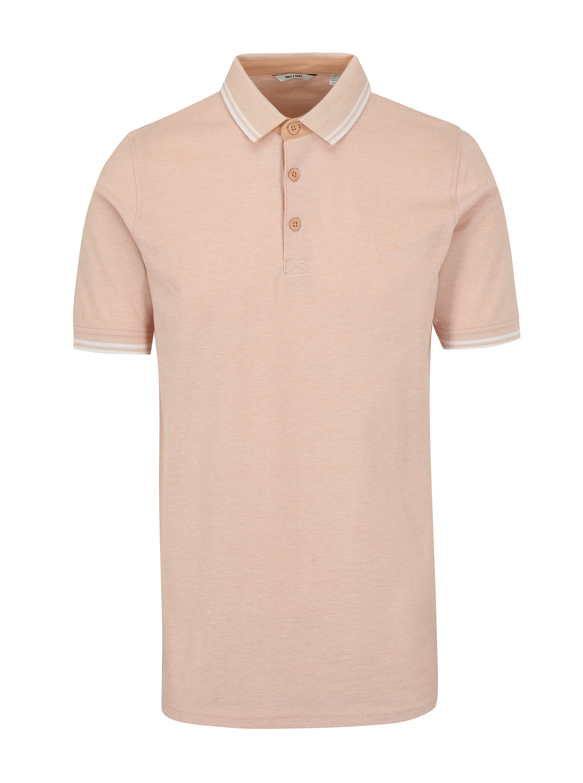 Světle růžové polo tričko ONLY & SONS Stan