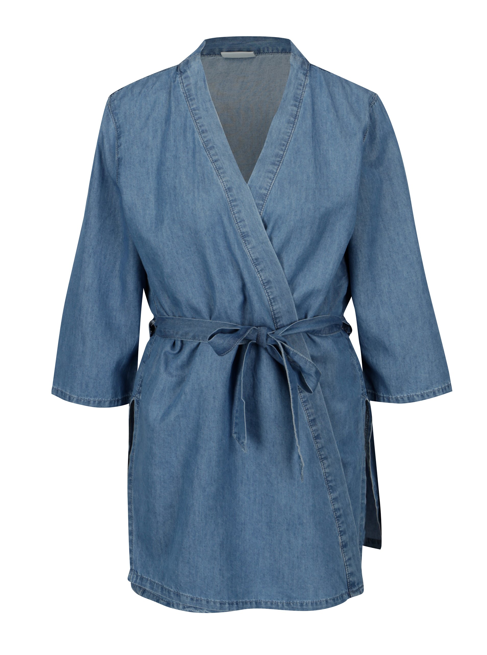 Modré džínové kimono s páskem VILA Liama