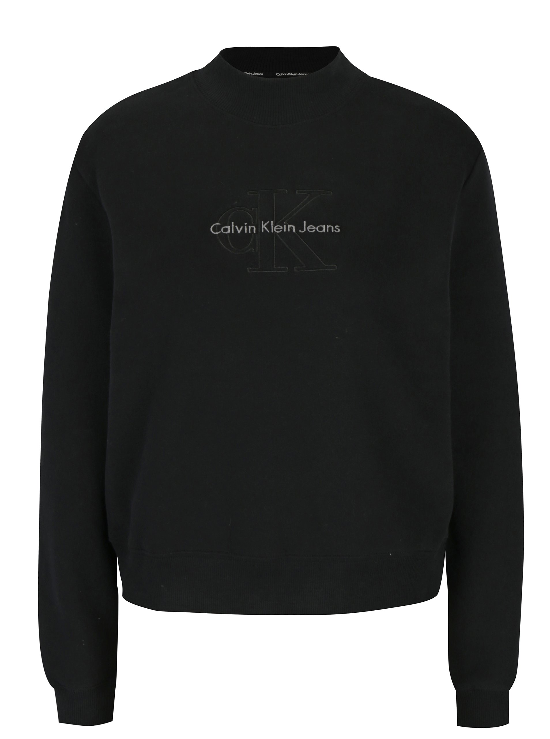 Černá dámská mikina s výšivkou Calvin Klein Jeans Hazel