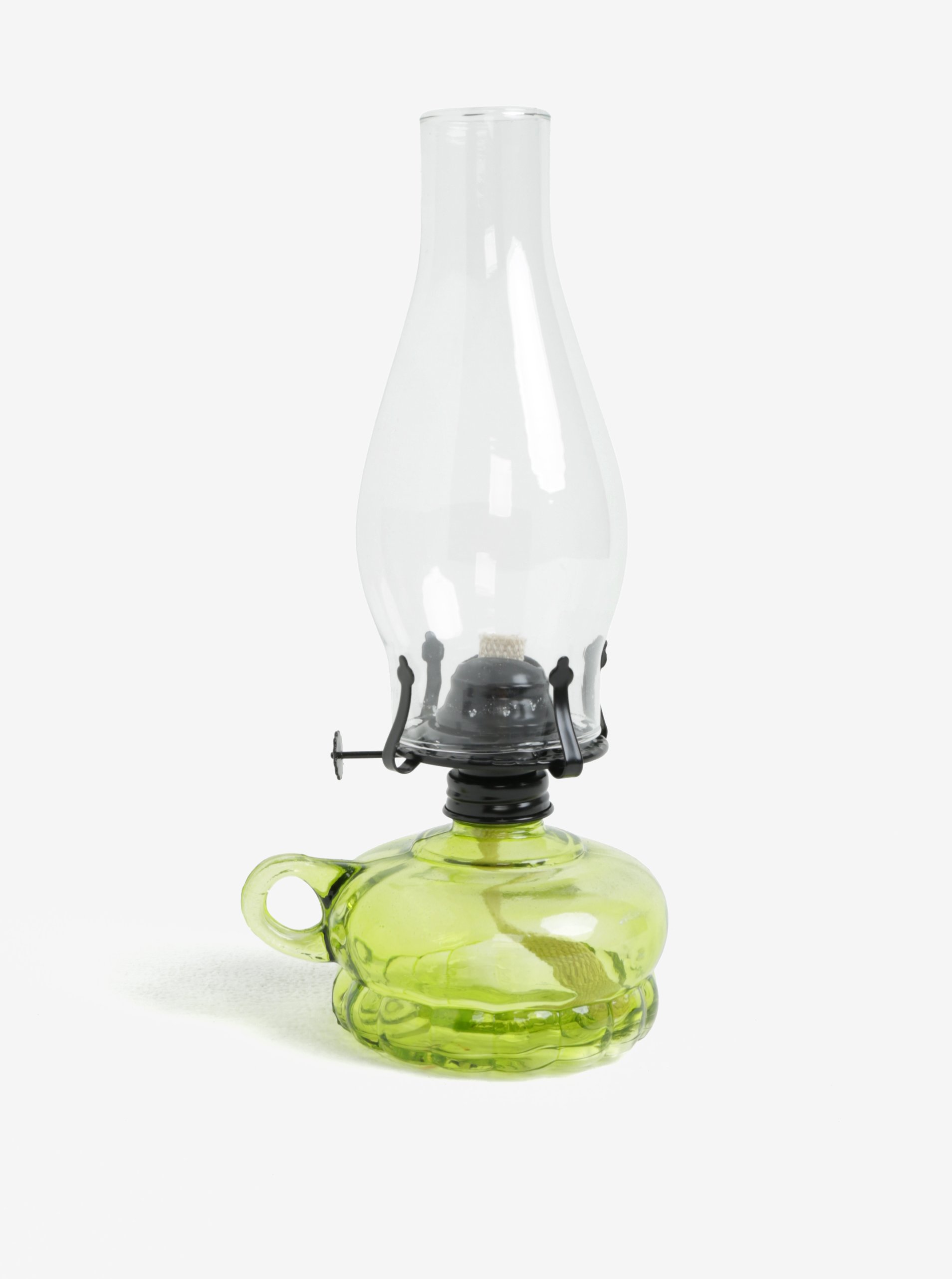 Zelená transparentní petrolejová lampa Dakls