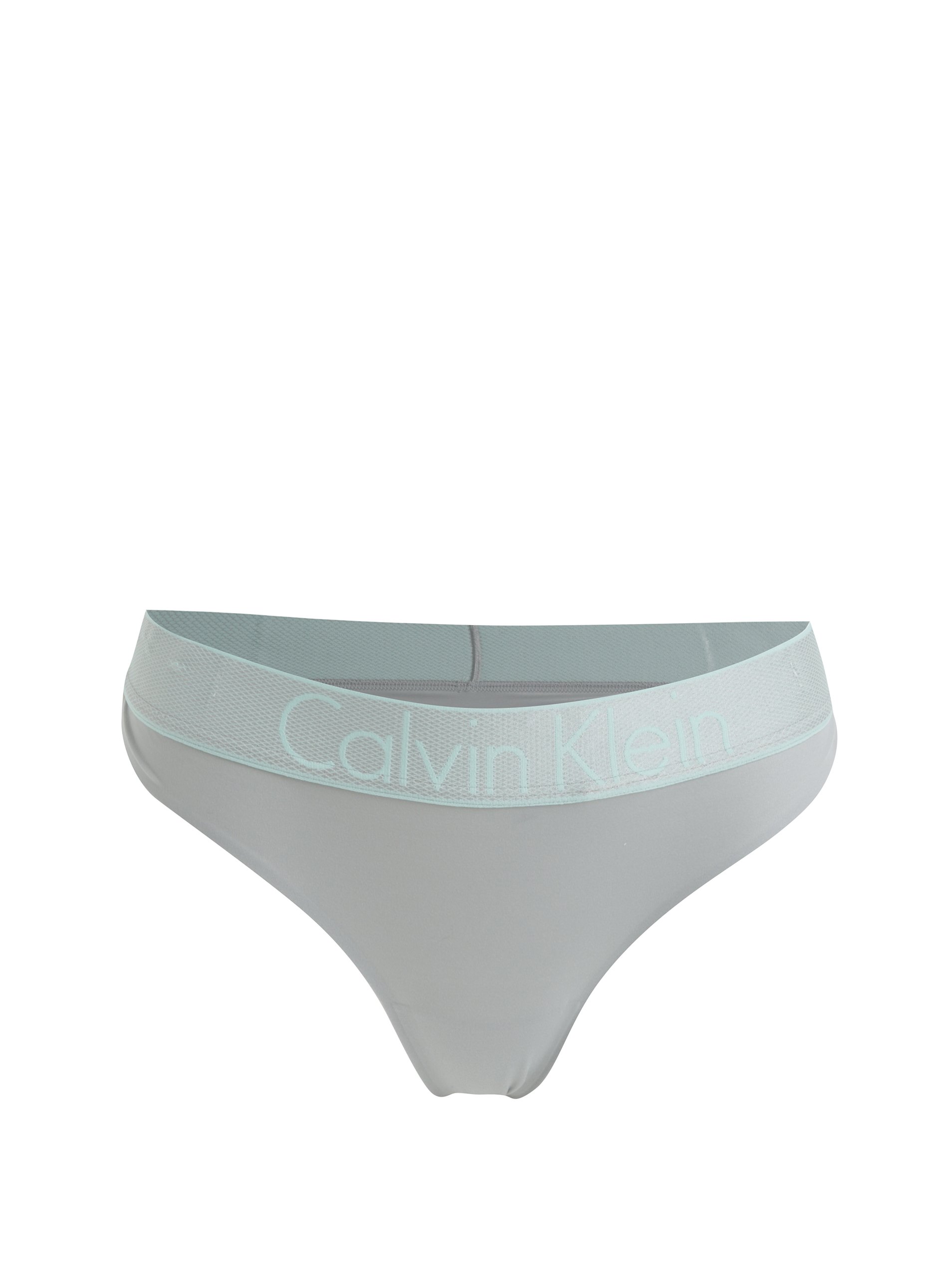 Šedá tanga se širokou gumou Calvin Klein