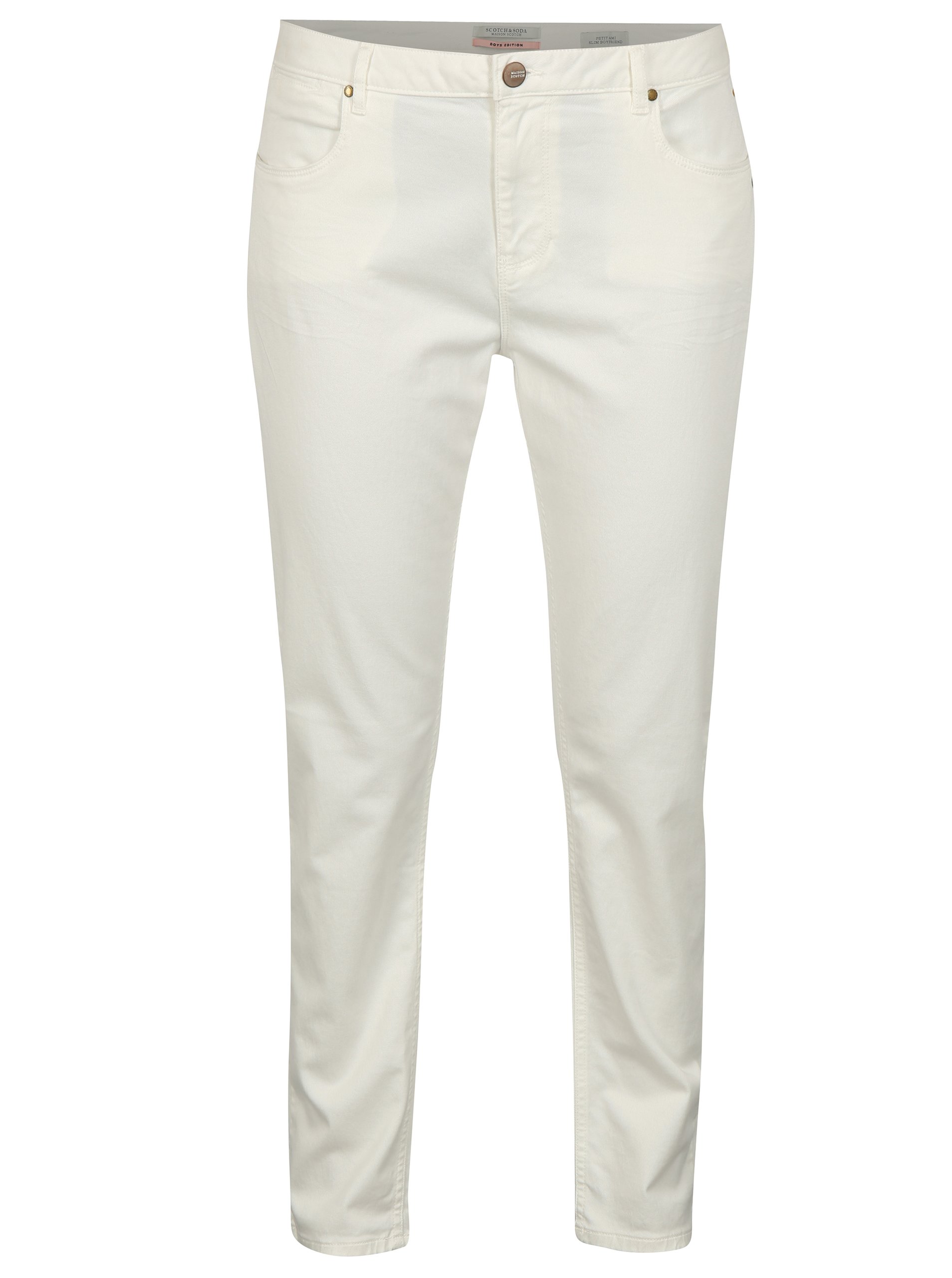 Krémové zkrácené slim džíny Scotch & Soda