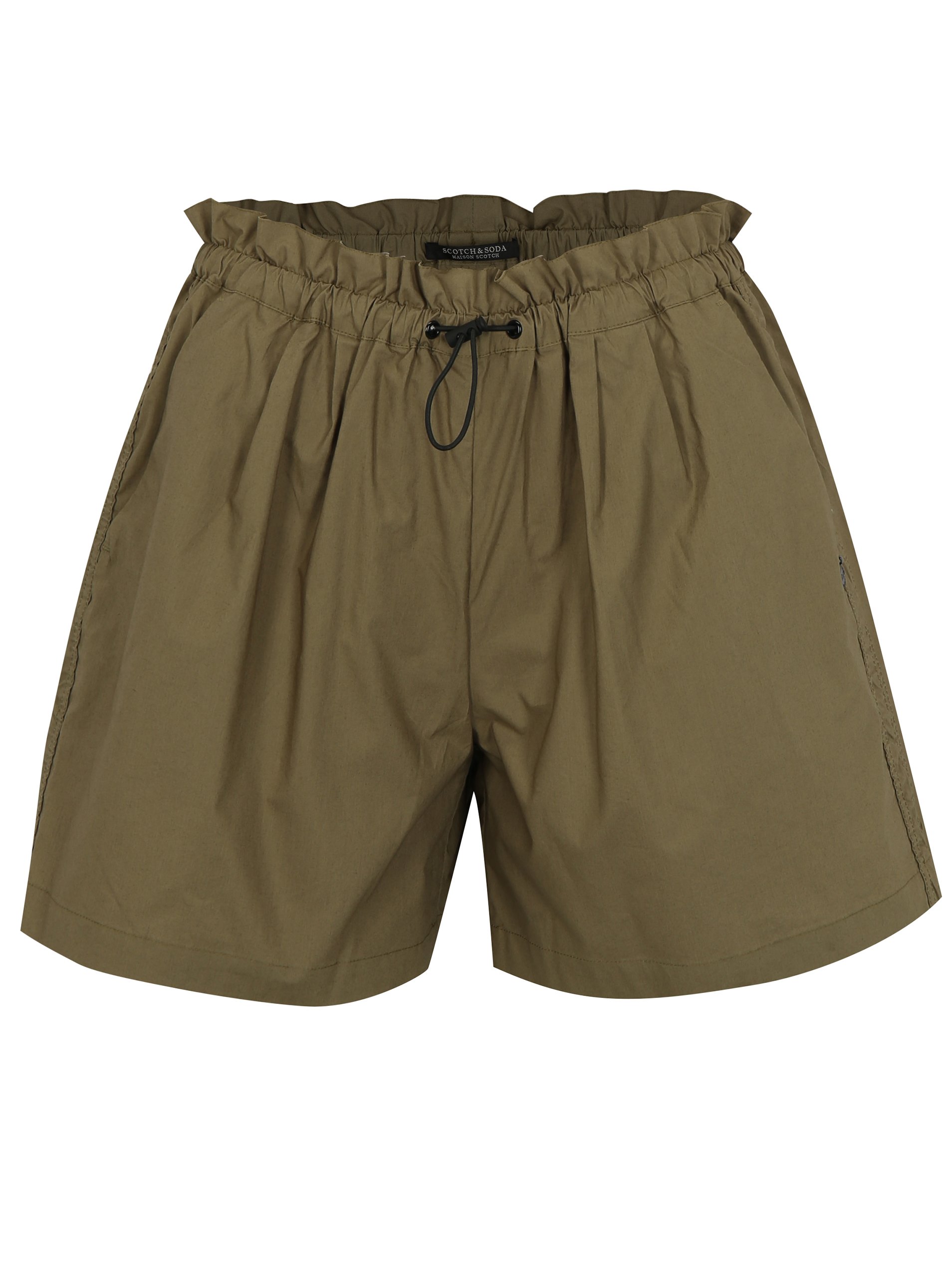 Khaki kraťasy s elastickým pasem Scotch & Soda