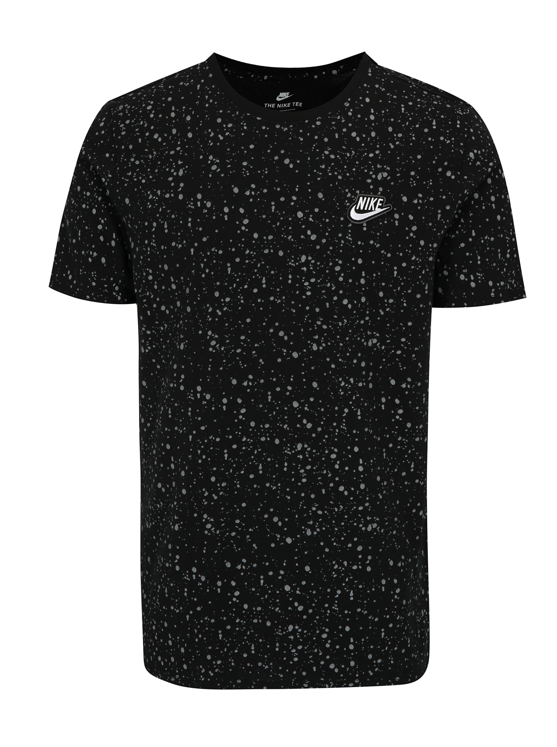 Šedo-černé pánské vzorované tričko Nike Table 3