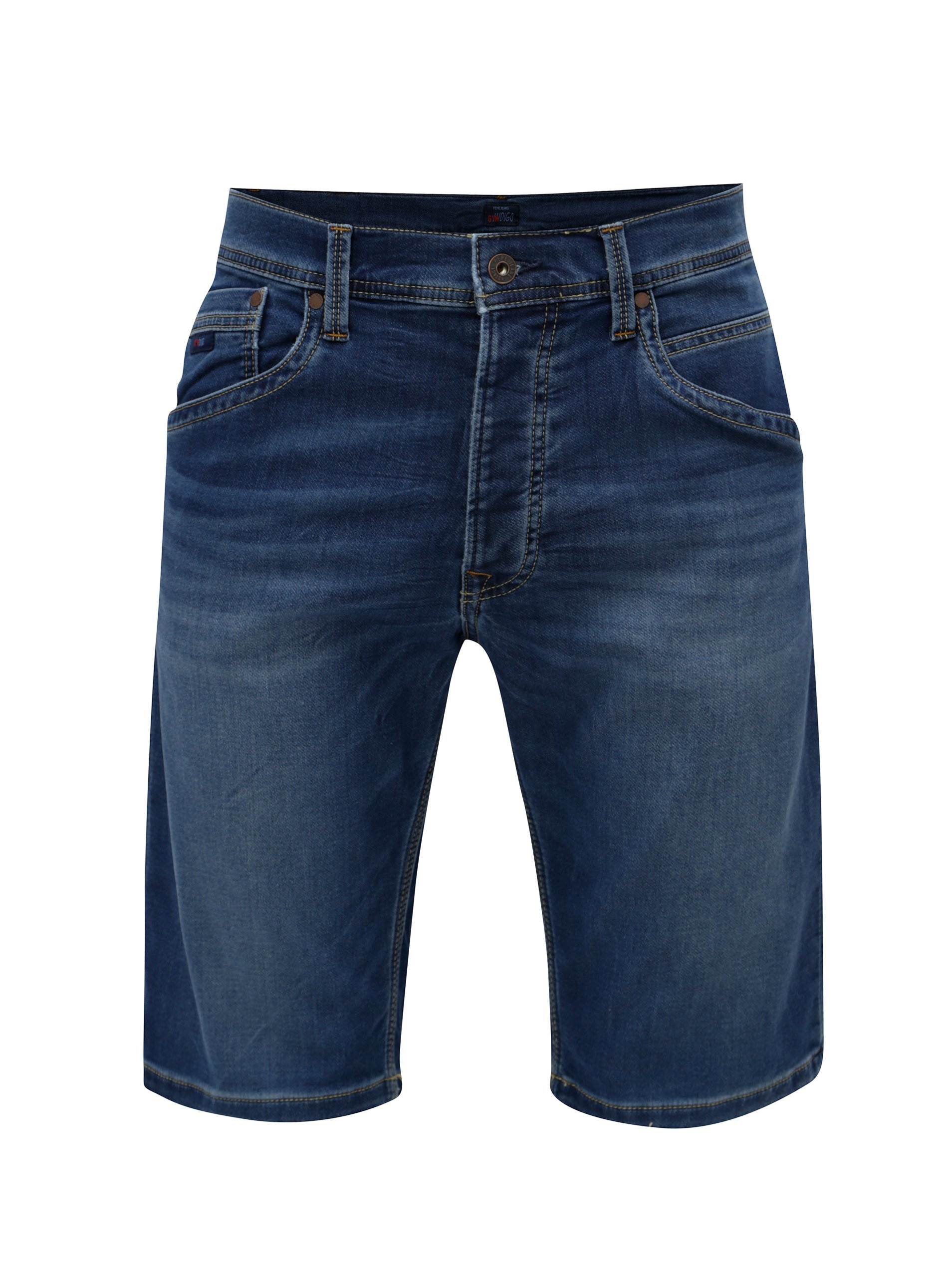 Modré pánské džínové regular kraťasy Pepe Jeans Track short