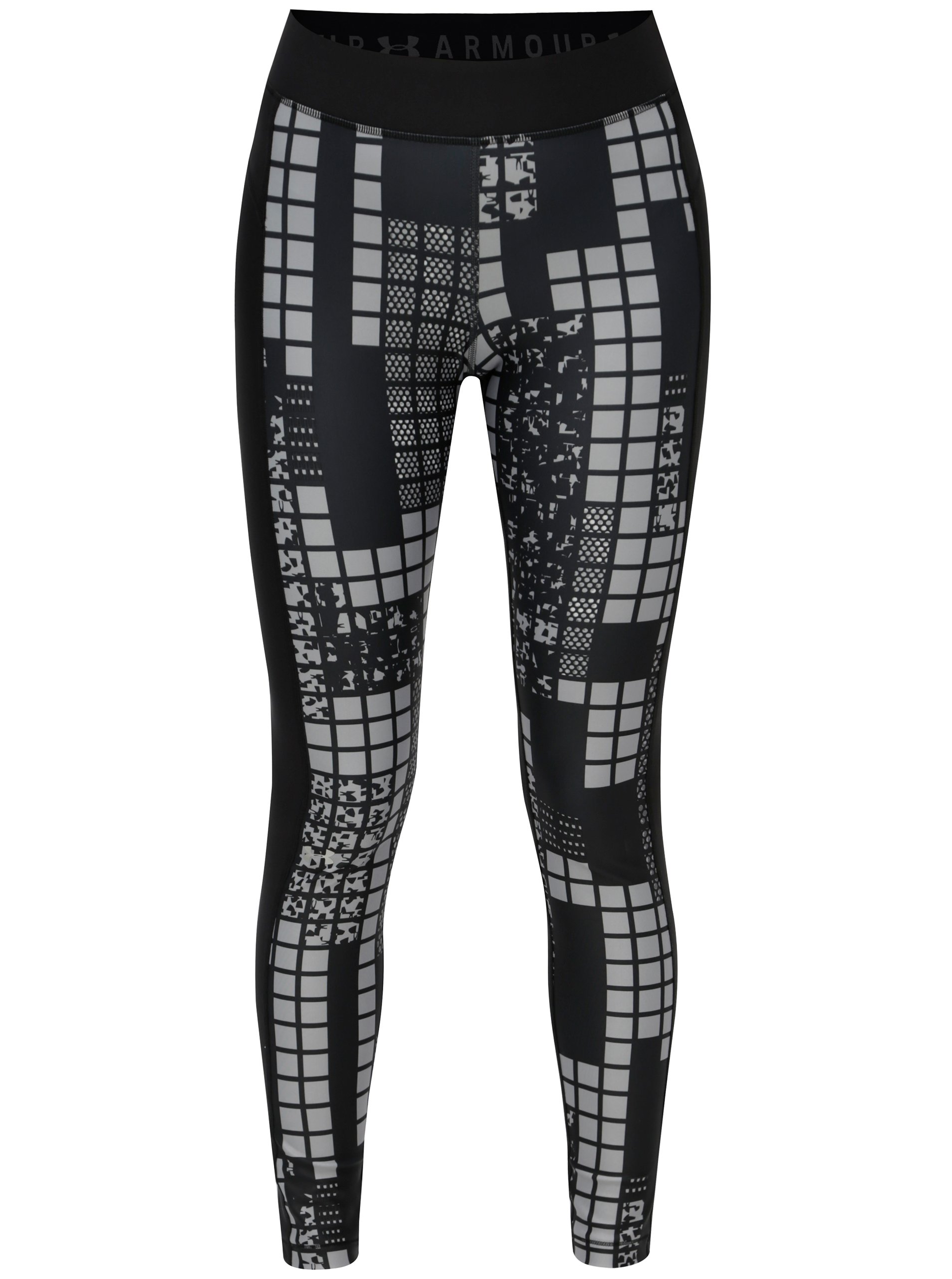 Černé vzorované dámské sportovní leginy Under Armour