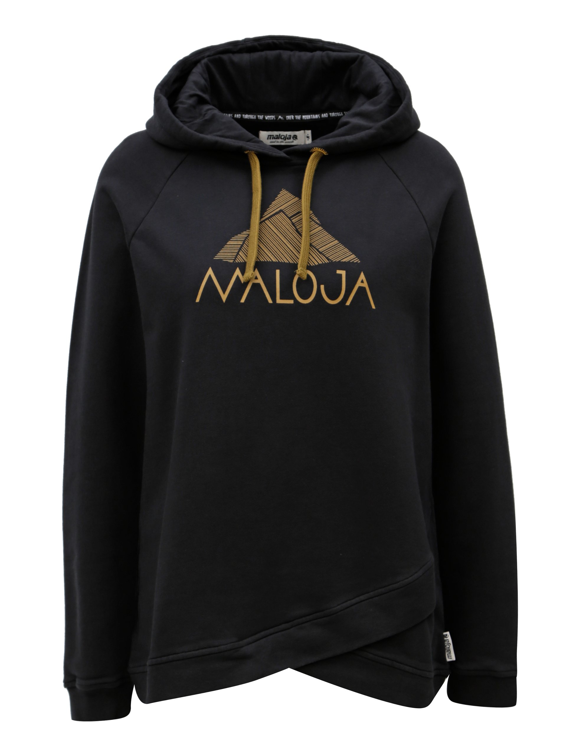 Černá dámská mikina s kapucí Maloja