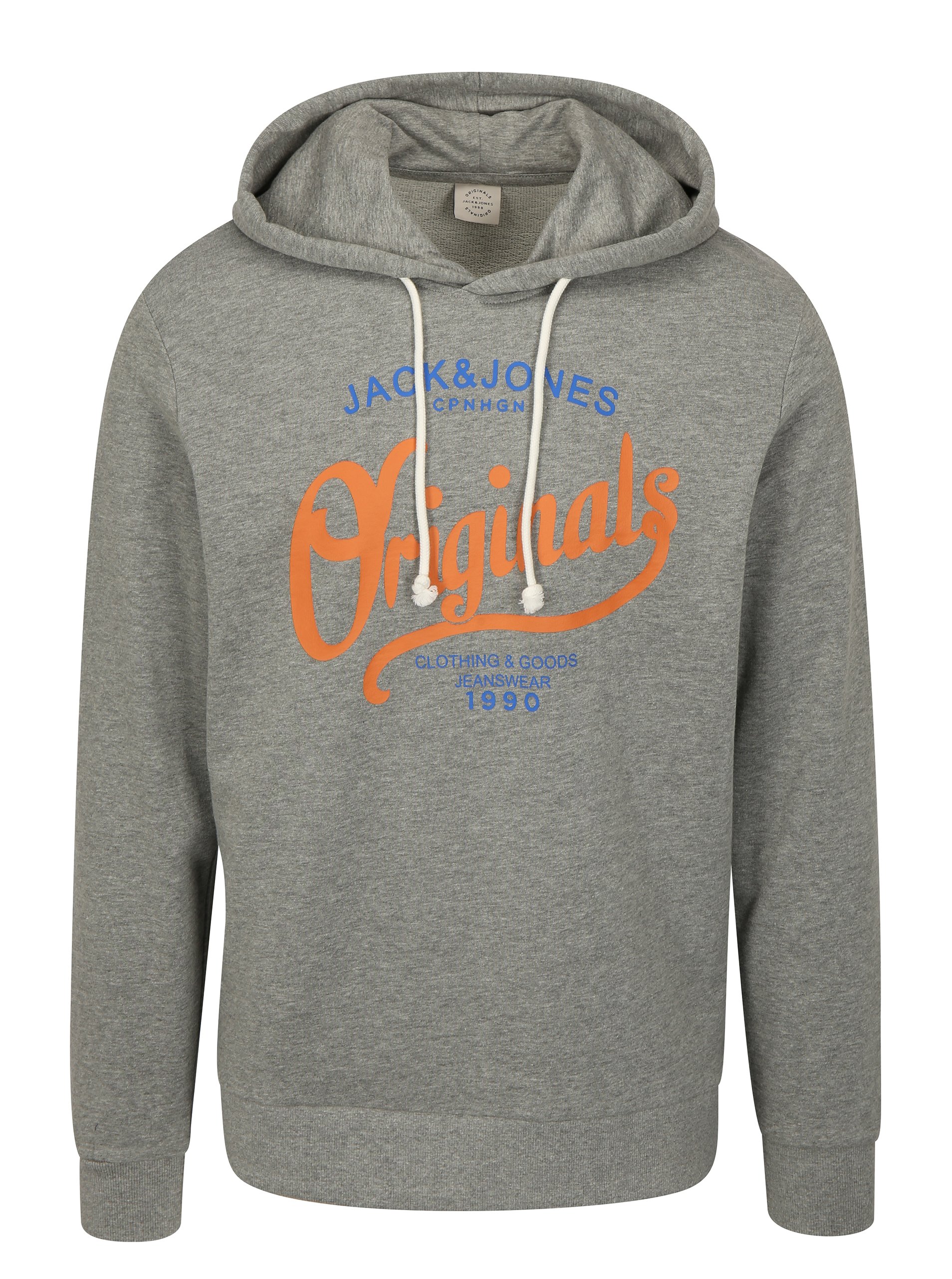 Šedá mikina s kapucí Jack & Jones Art