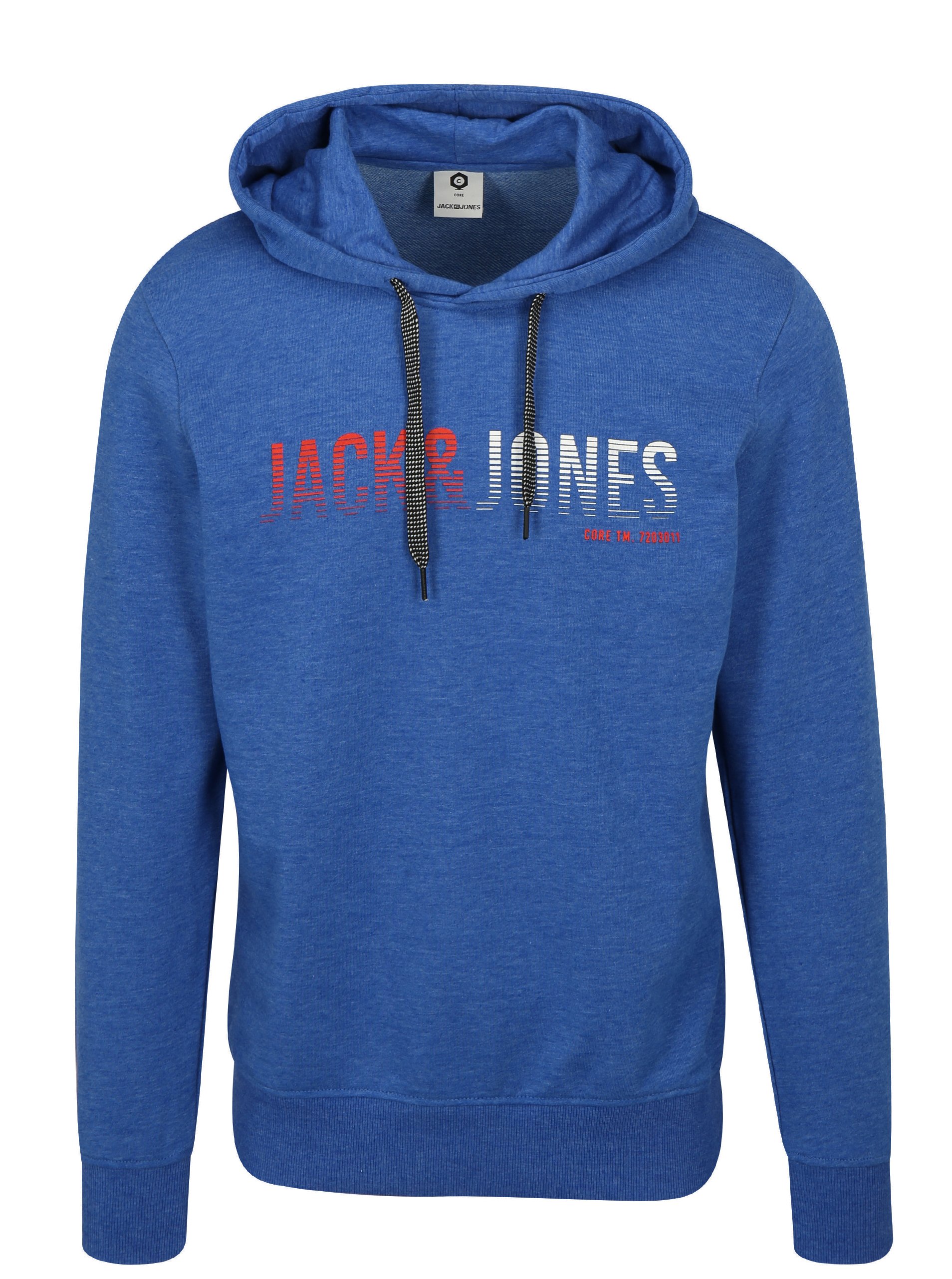 Fotografie Modrá mikina s kapucí Jack & Jones Colinn