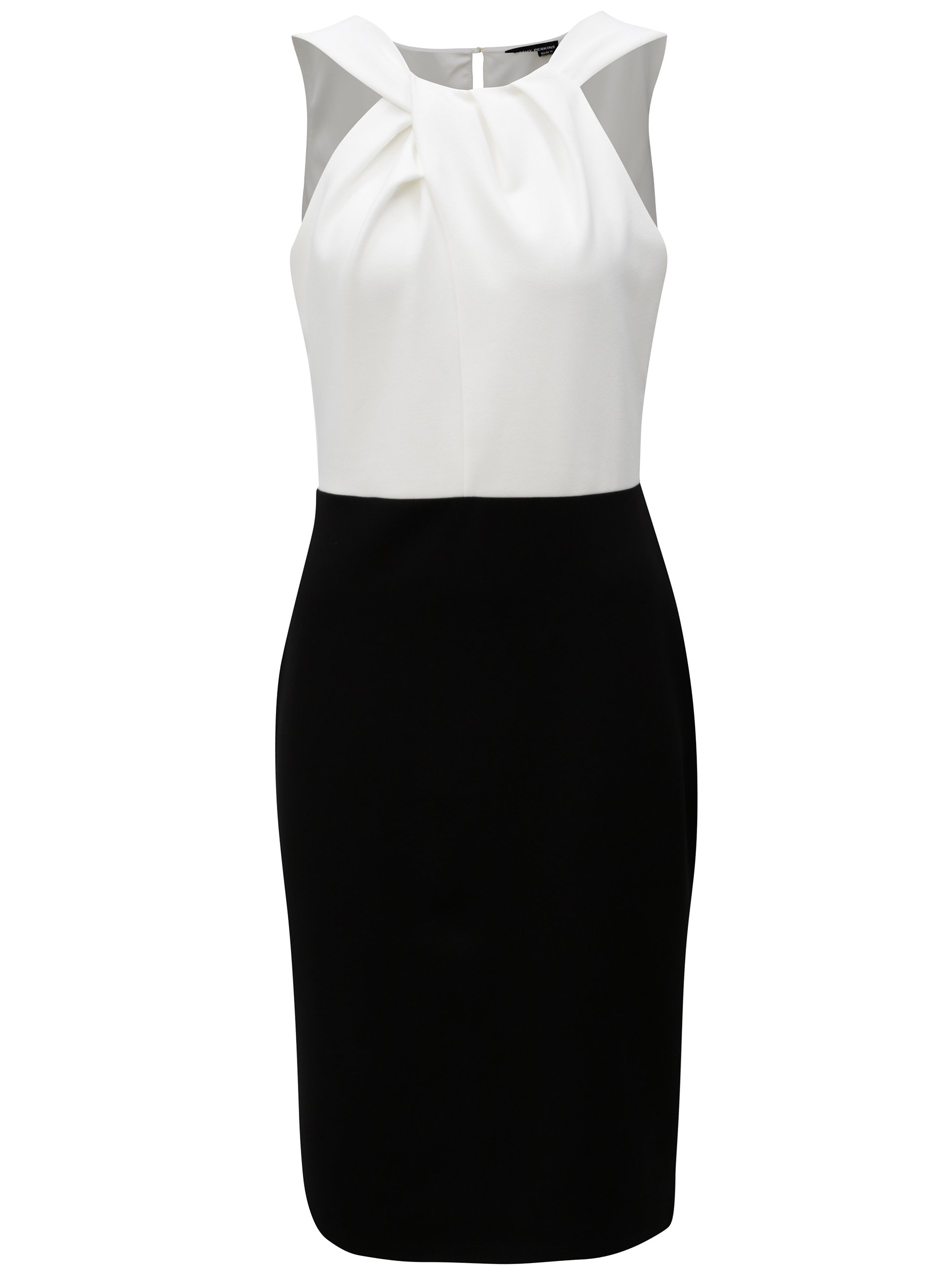 Černo-bílé pouzdrové šaty Dorothy Perkins