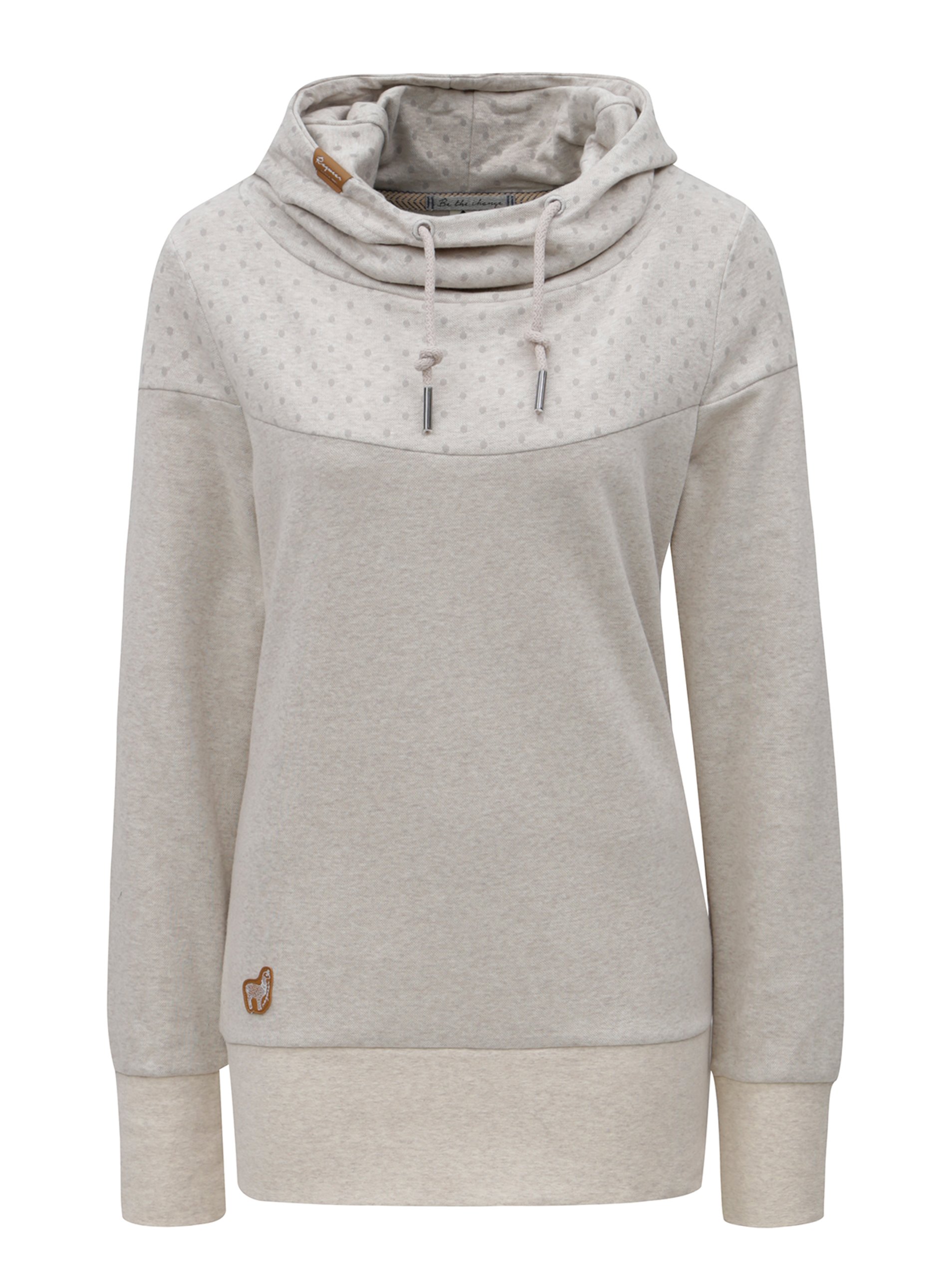 Béžová dámská mikina s kapucí Ragwear Yoda